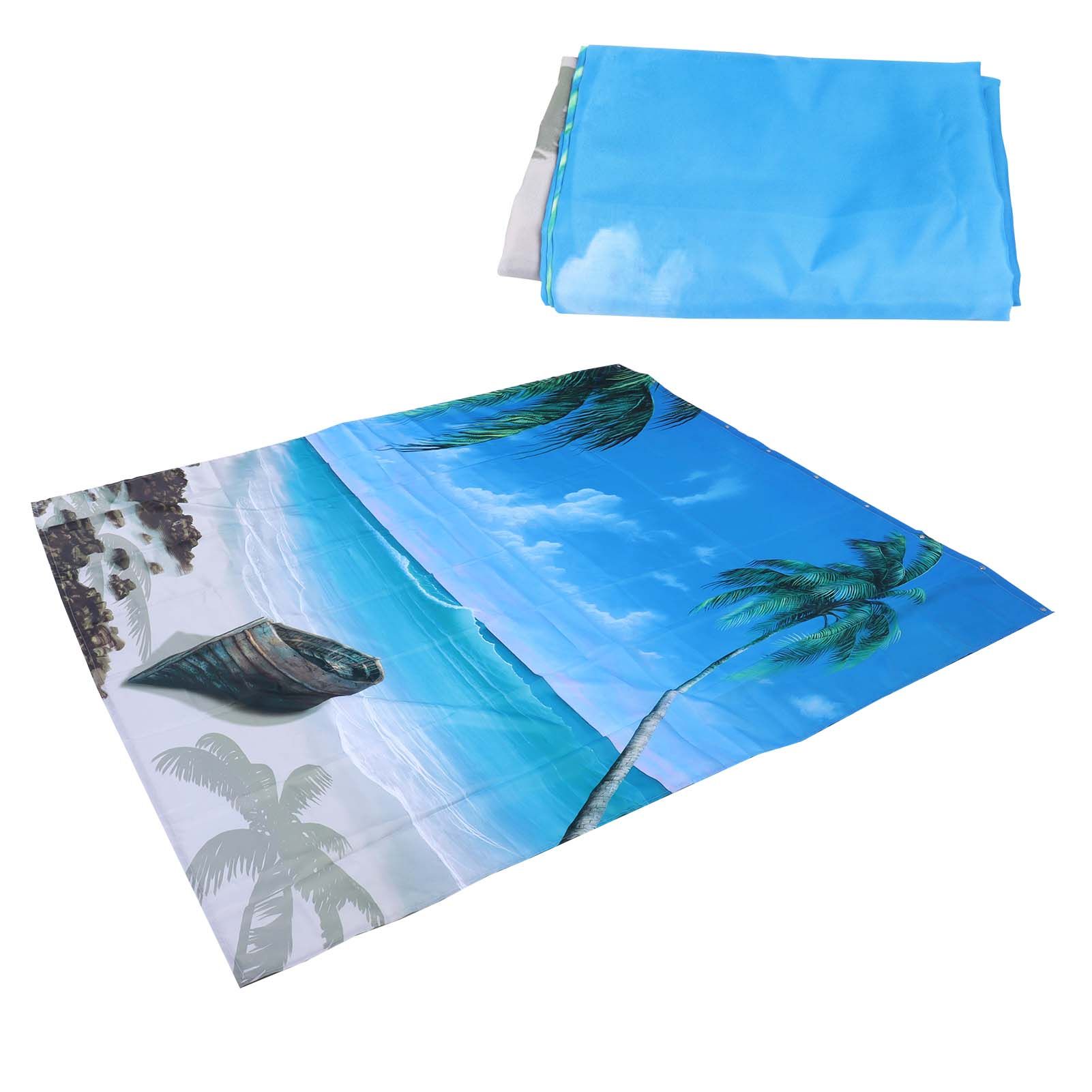 Shower Curtain Set with Hanging Rings No‑Punching Bath Curtain Bathroom view 7
