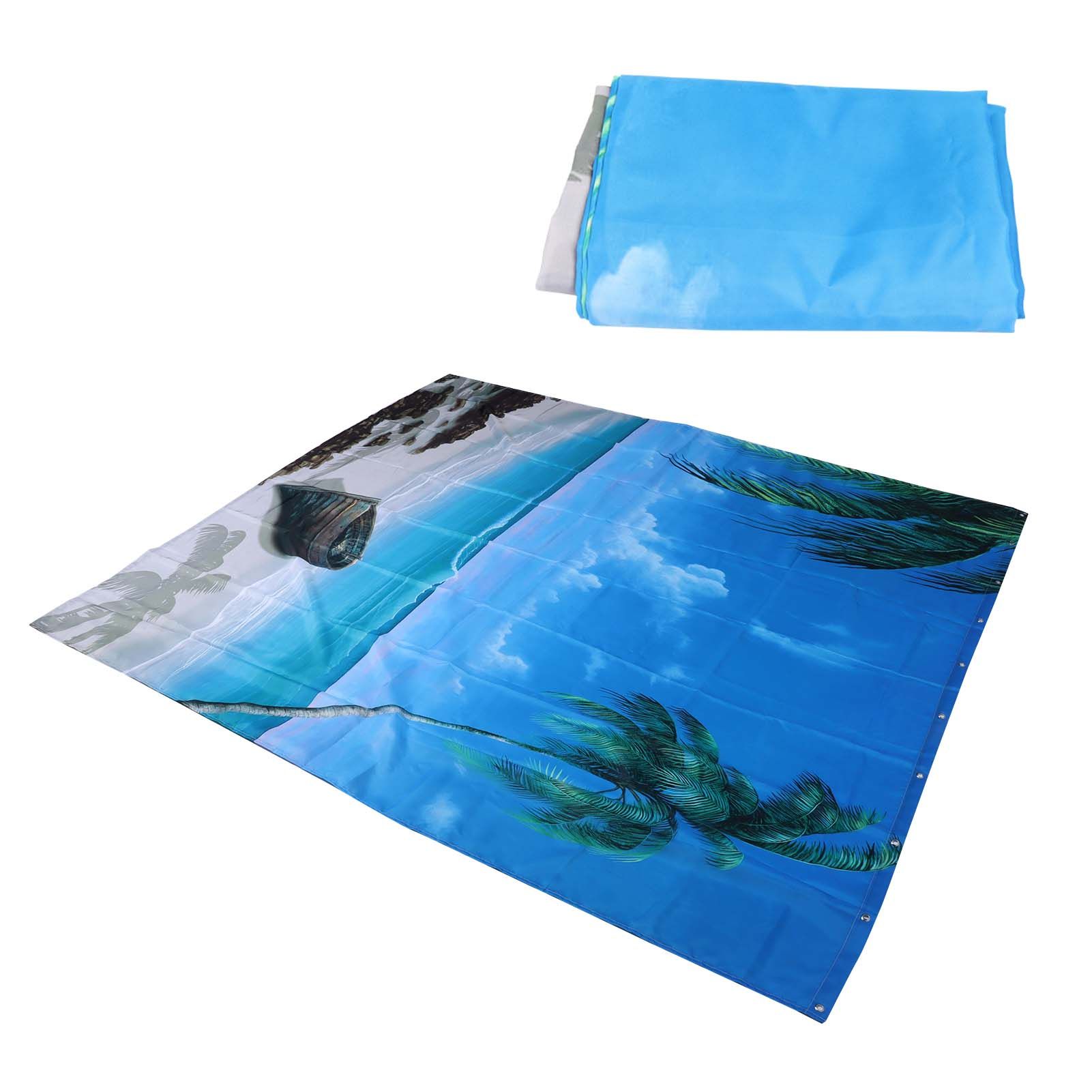 Shower Curtain Set with Hanging Rings No‑Punching Bath Curtain Bathroom view 9