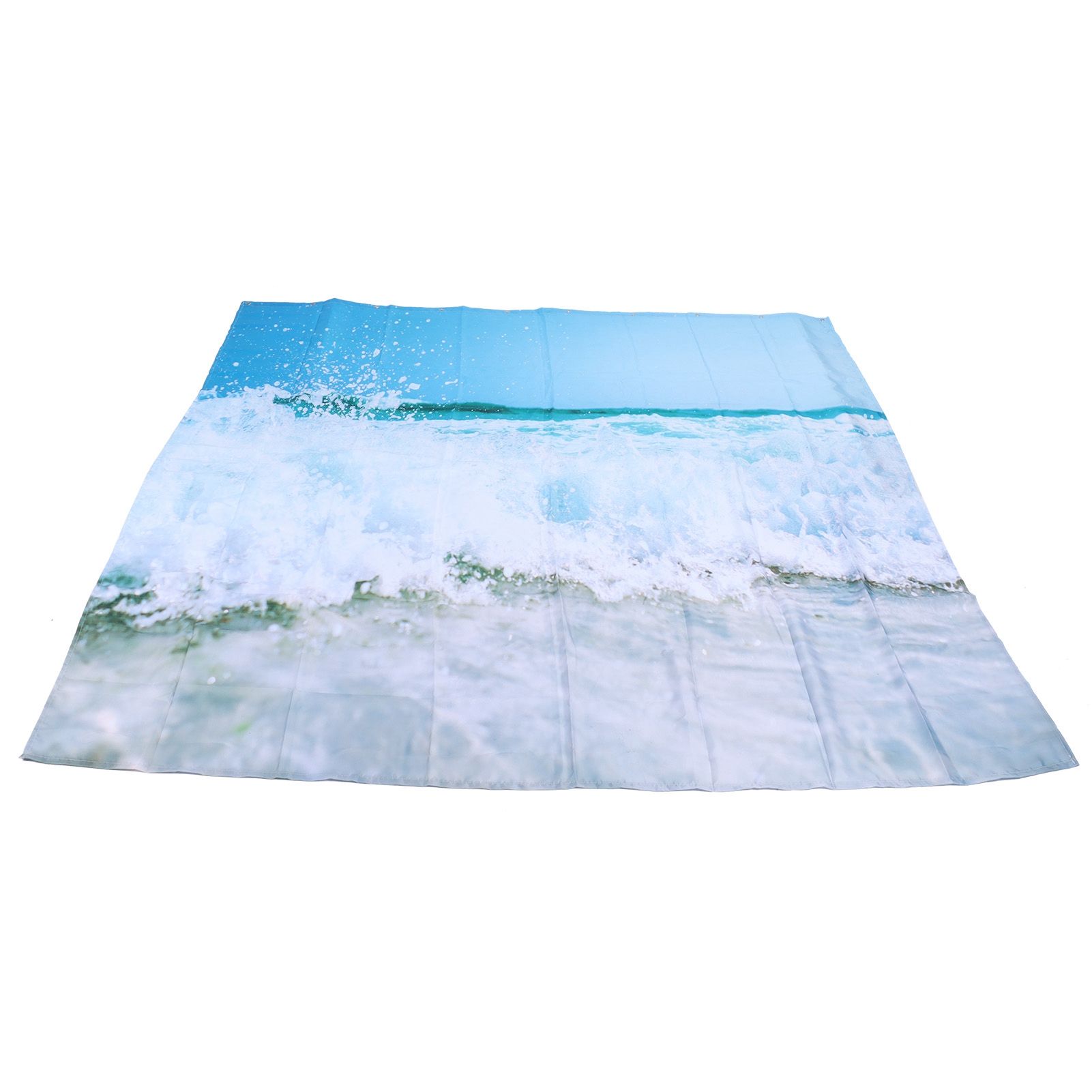 Free Punch Shower Curtain with Hook Waterproof Bath Curtain for Home Bathroom view 3