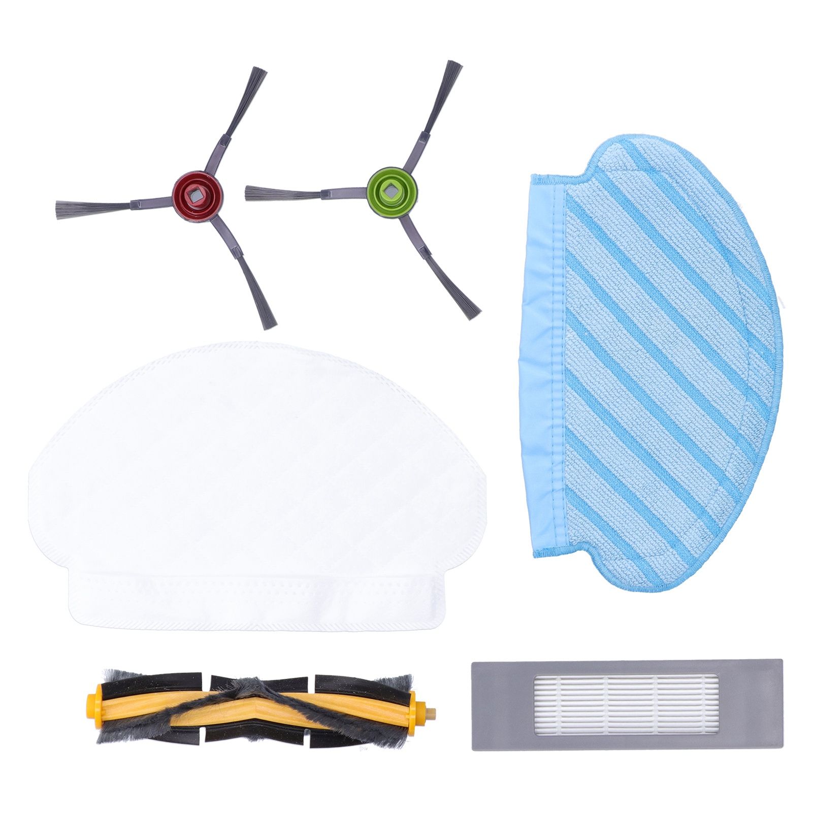 Main Side Brush Filter Washable Rag Disposable Rag Kit Fit for DEEBOT OZMO 950 view 4
