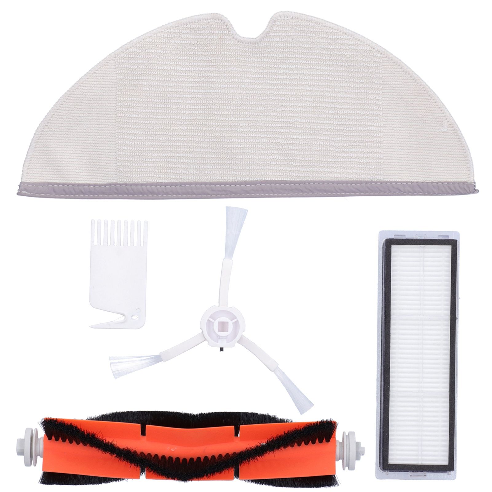 Main Brush Side Brush Filter Screen Cleaning Brush Mop Replacement Kit Fit for view 2