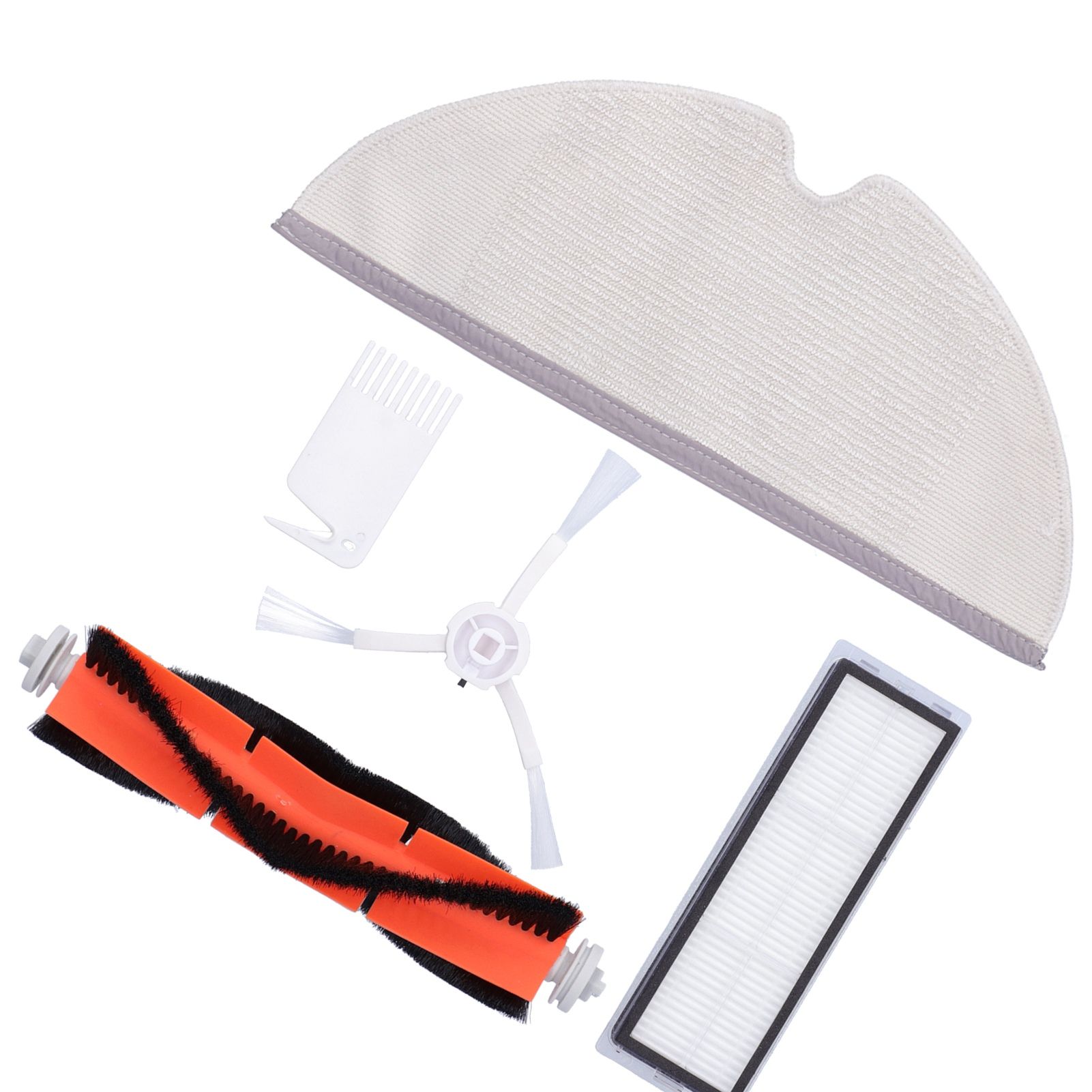 Main Brush Side Brush Filter Screen Cleaning Brush Mop Replacement Kit Fit for view 3
