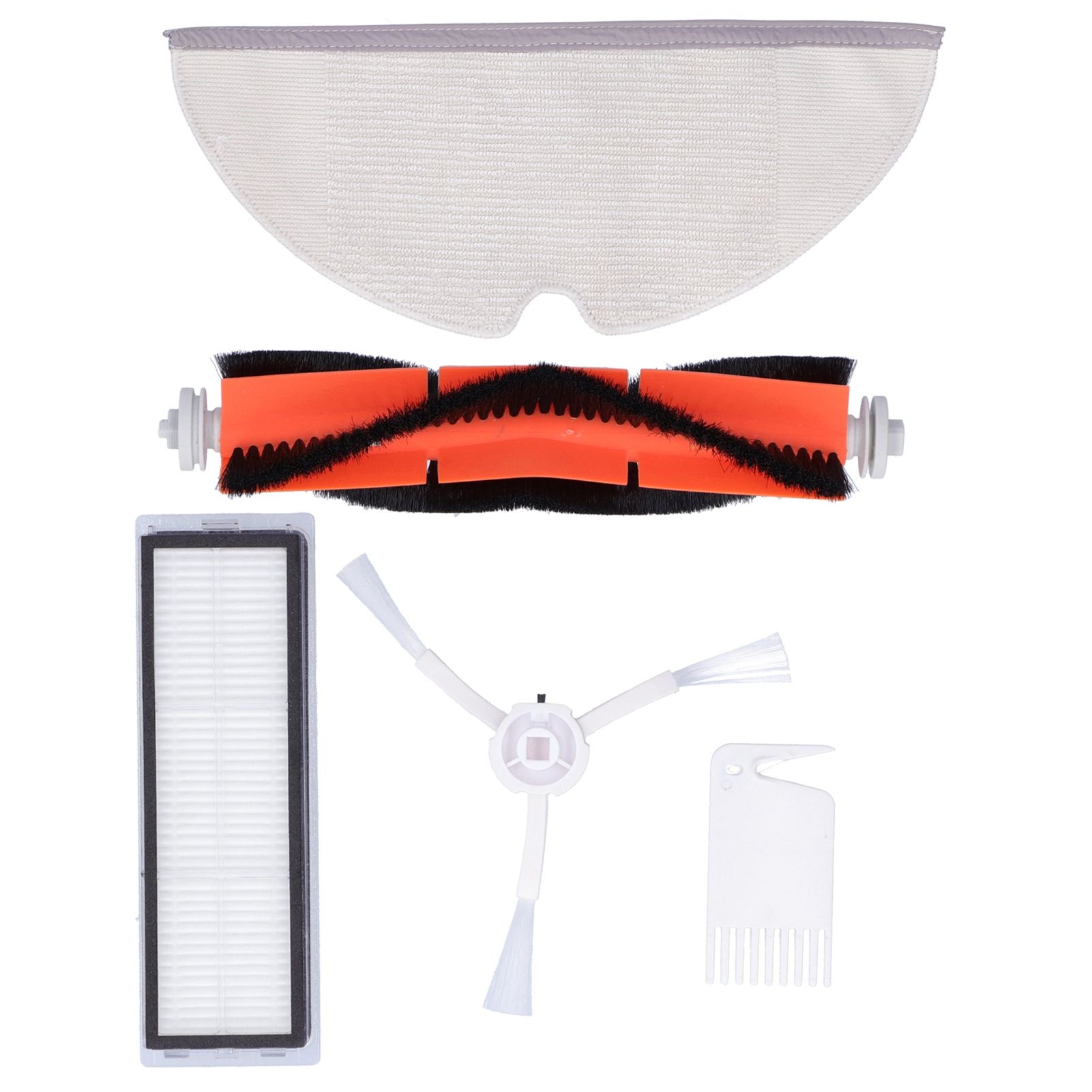 Main Brush Side Brush Filter Screen Cleaning Brush Mop Replacement Kit Fit for view 6