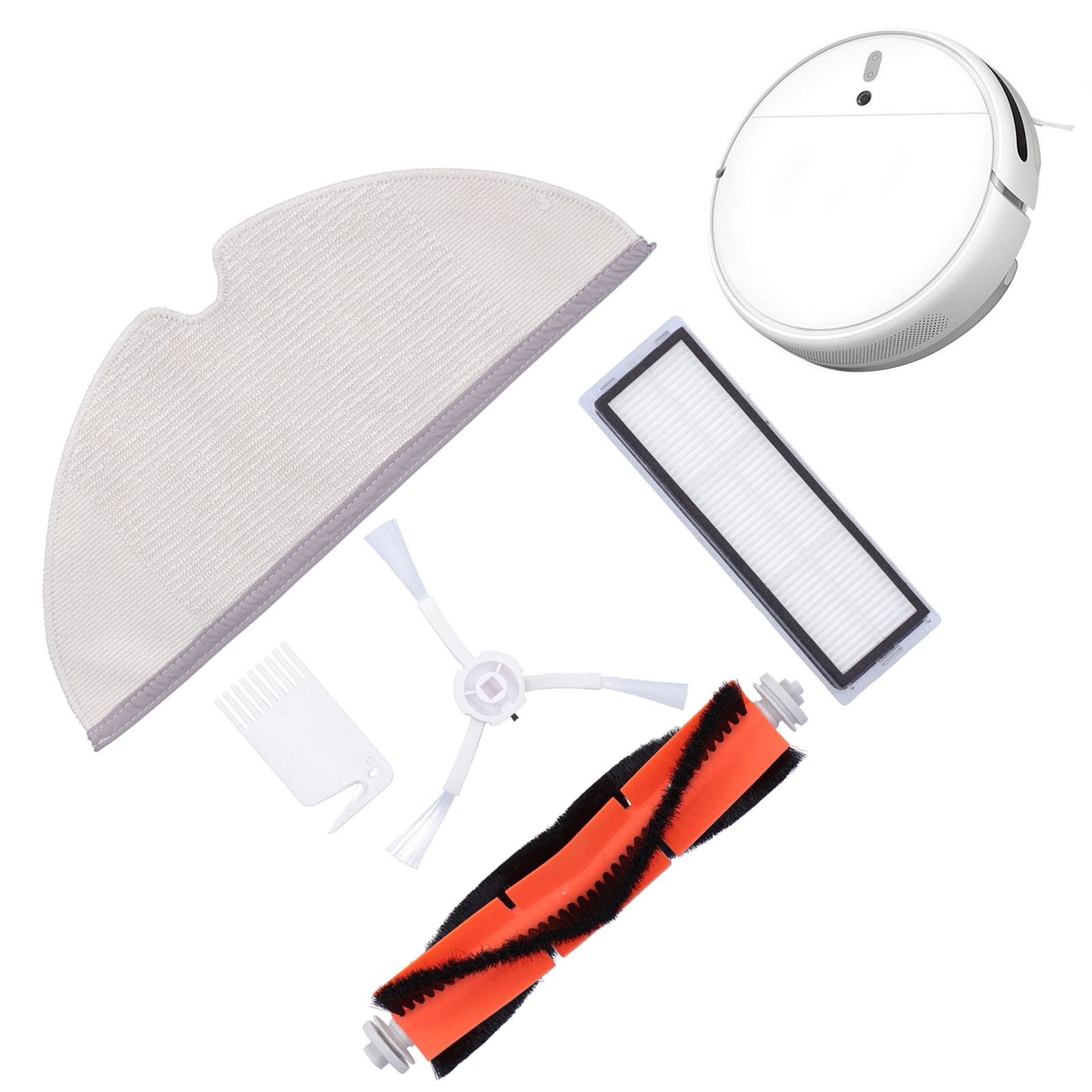 Main Brush Side Brush Filter Screen Cleaning Brush Mop Replacement Kit Fit for view 9