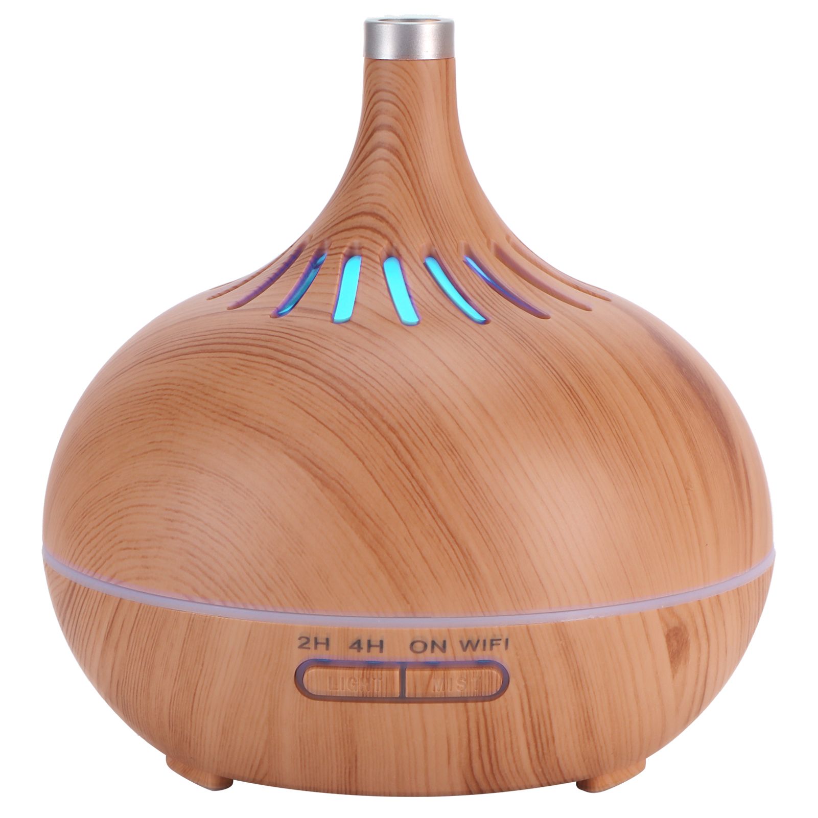 400ml Aroma Diffuser WIFI Control Wood Grain Aromatherapy Humidifier Colorful view 8