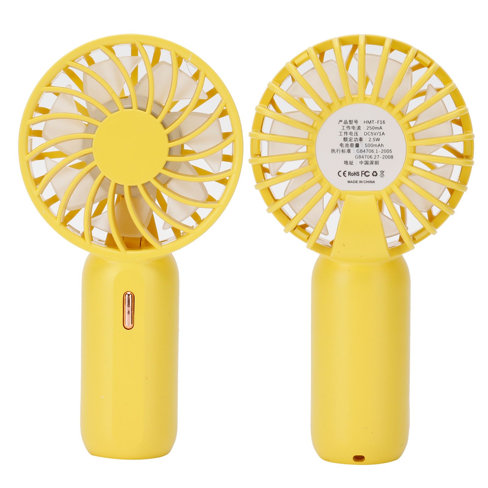 Mini Handheld Electric Fan with Adjustable Wind Speed Portable USB Fan for view 4