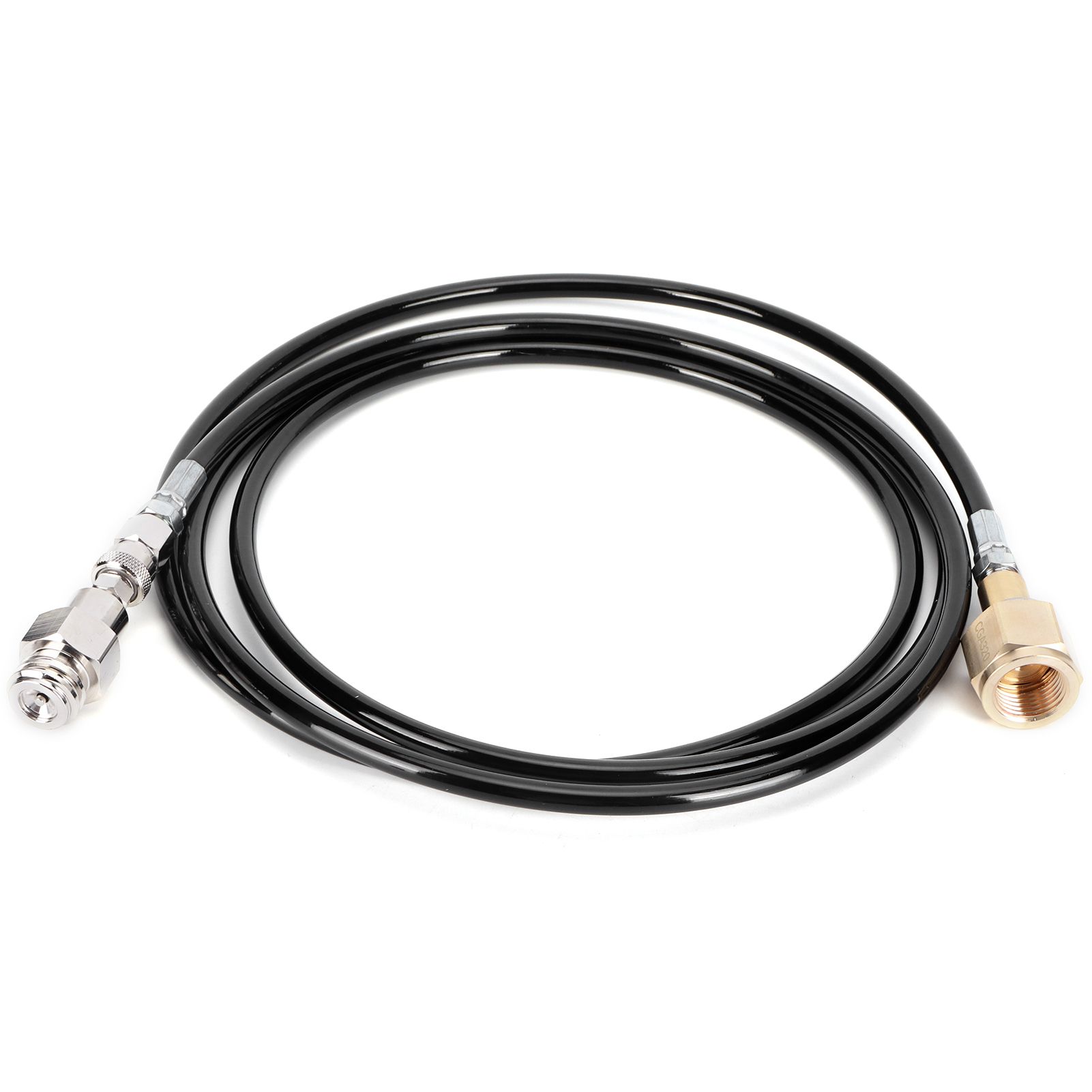 100in CGA320 CO2 Cylinder Refilling Soda Adapter Hose Kit Soda Accessories Black view 2
