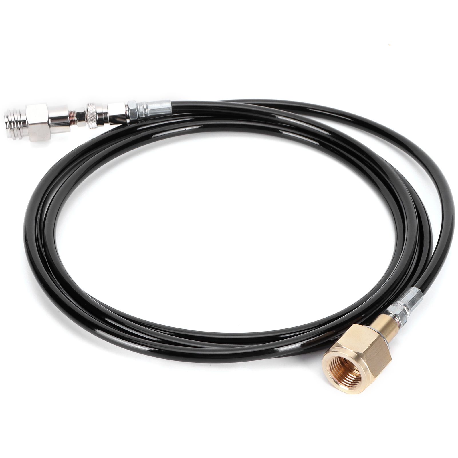 100in CGA320 CO2 Cylinder Refilling Soda Adapter Hose Kit Soda Accessories Black view 3