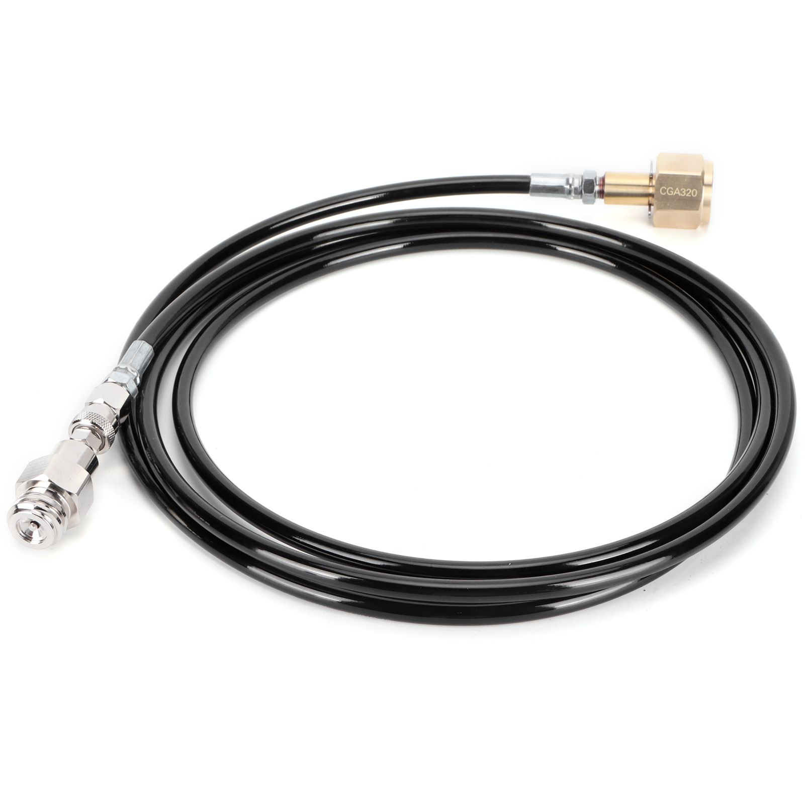 100in CGA320 CO2 Cylinder Refilling Soda Adapter Hose Kit Soda Accessories Black view 7