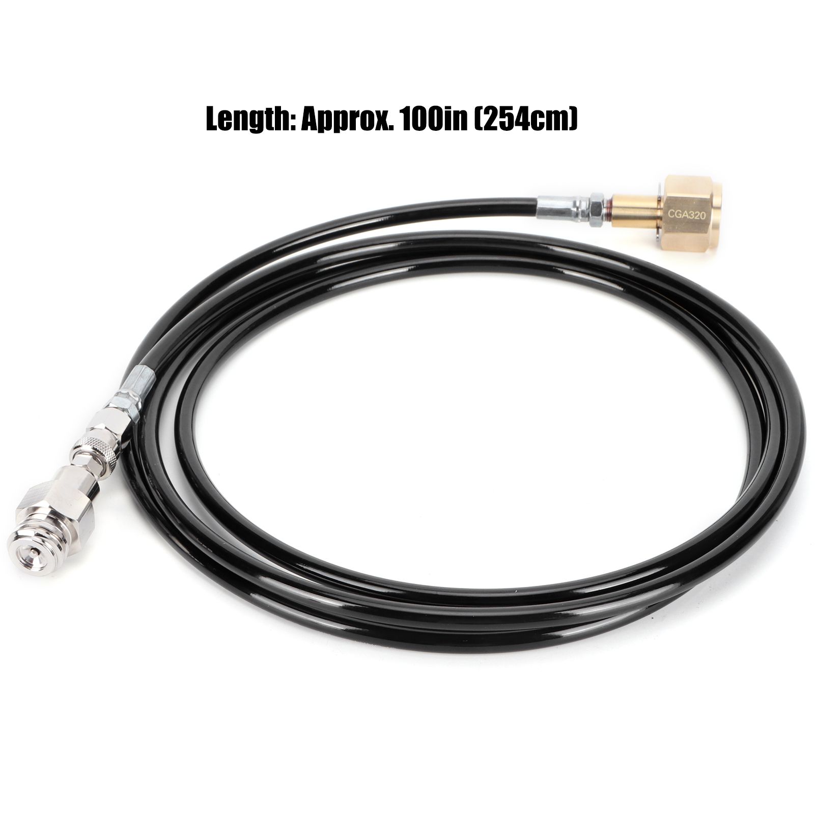 100in CGA320 CO2 Cylinder Refilling Soda Adapter Hose Kit Soda Accessories Black view 15