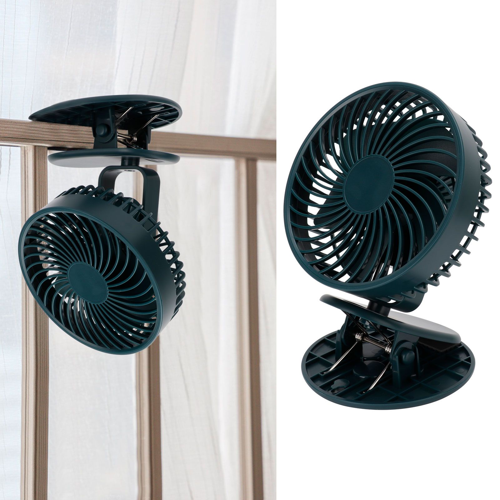 Portable Desk Fan 3 Speed Wind Mini Desktop Fan with Clip for Home Office and view 9