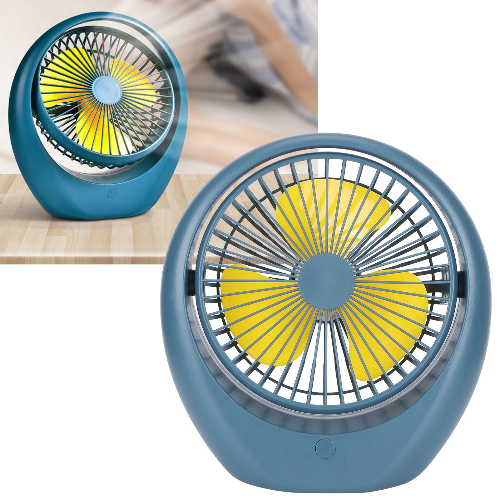 Portable Electric Fan Dormitory Adjustable Desktop Mini USB Charging Fan for view 11