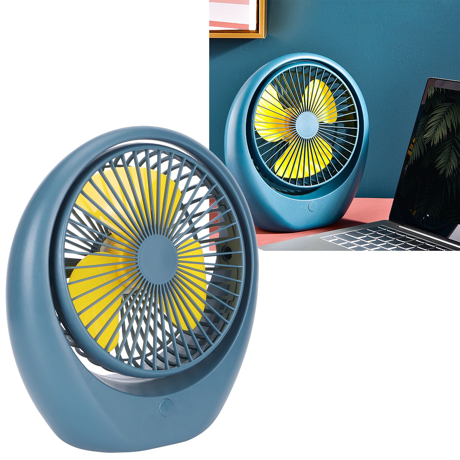 Portable Electric Fan Dormitory Adjustable Desktop Mini USB Charging Fan for view 12