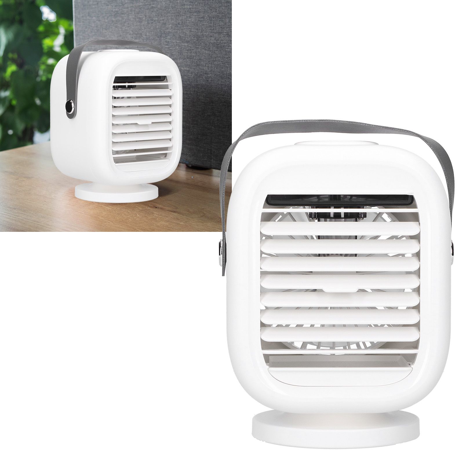 190ml Humidification Air Cooler USB Charging 120° Shaking Head Cooling Fan for view 9