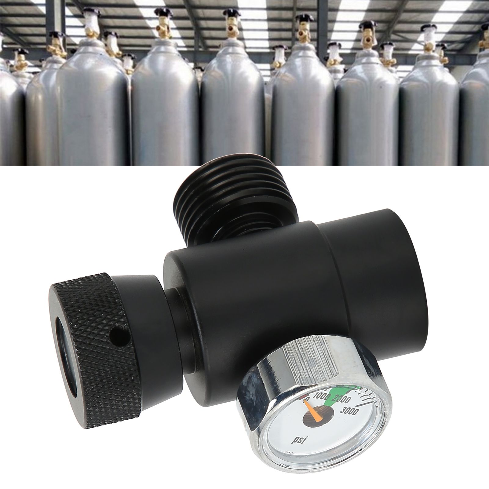 CO2 Cylinder Refill Adapter Connector CGA320 // TR21-4 ASA 3000psi Pressure view 12