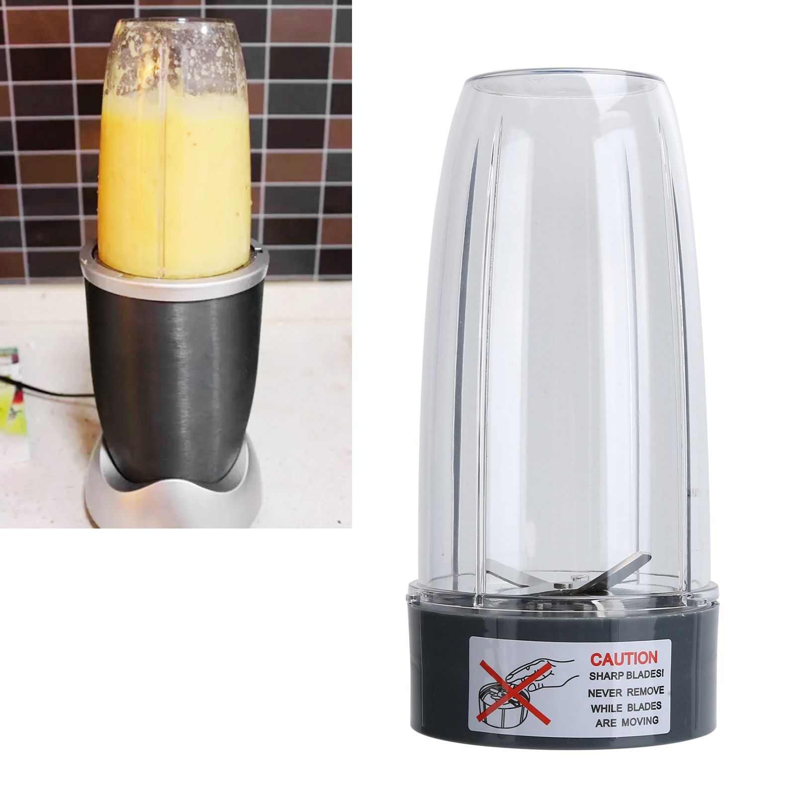 32OZ Juicer Cup with Extractor Cross Blade Fit for 600W 900W Blender view 12