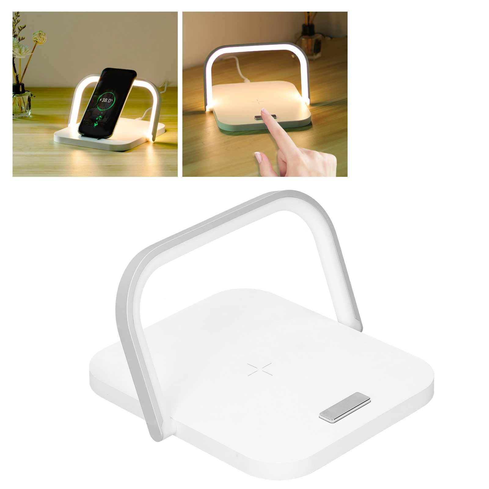 5V Desktop Night Light Multifunction Wireless Quick Charger Phone Stand Holder view 12