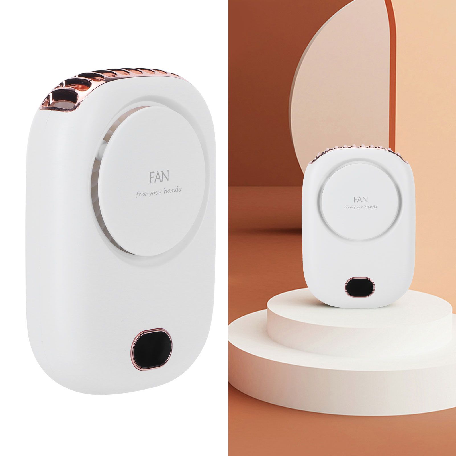 Mini Electric Fan Portable USB Charging Neck Hanging Bladeless Fan for Outdoor view 11