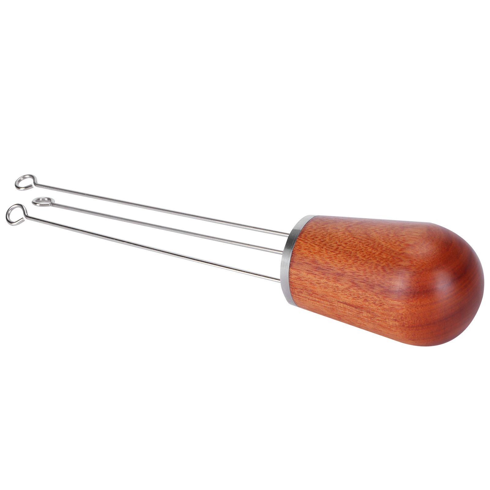 Stainless Steel Needle Type Coffee Powder Distributor Wood Handle Coffee view 5