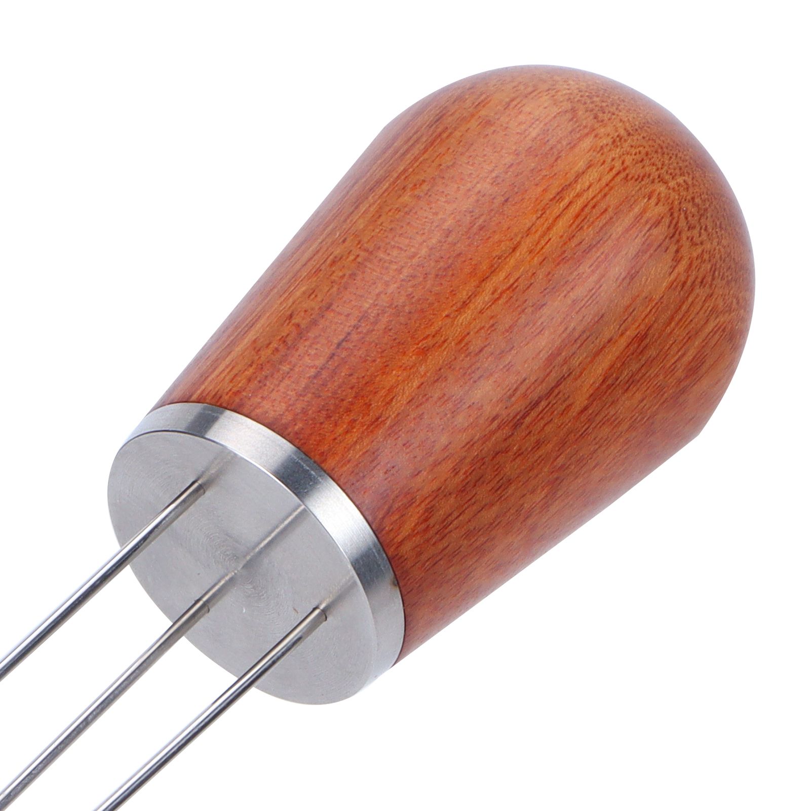 Stainless Steel Needle Type Coffee Powder Distributor Wood Handle Coffee view 14
