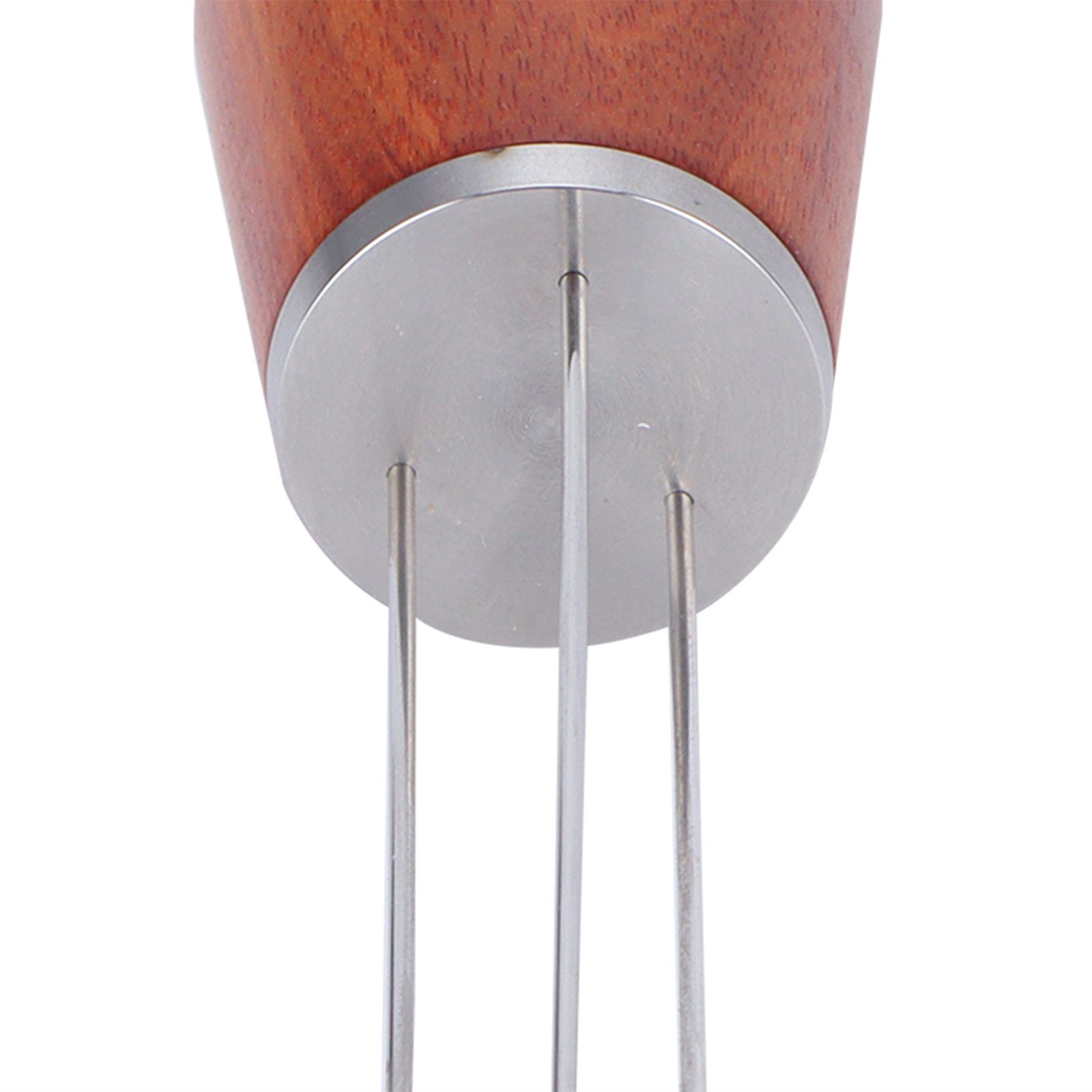 Stainless Steel Needle Type Coffee Powder Distributor Wood Handle Coffee view 15
