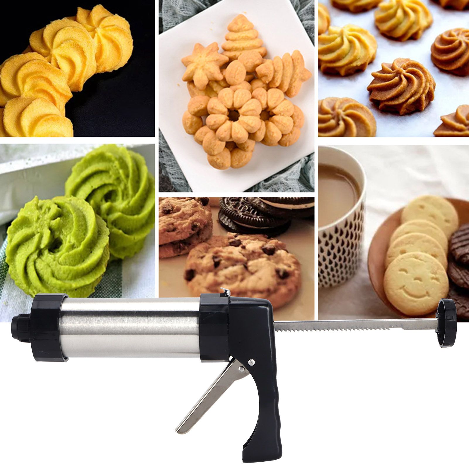 Cookies Biscuits Maker Press Kit Cake Pastry Nozzle Cake Decorating Tools for view 11