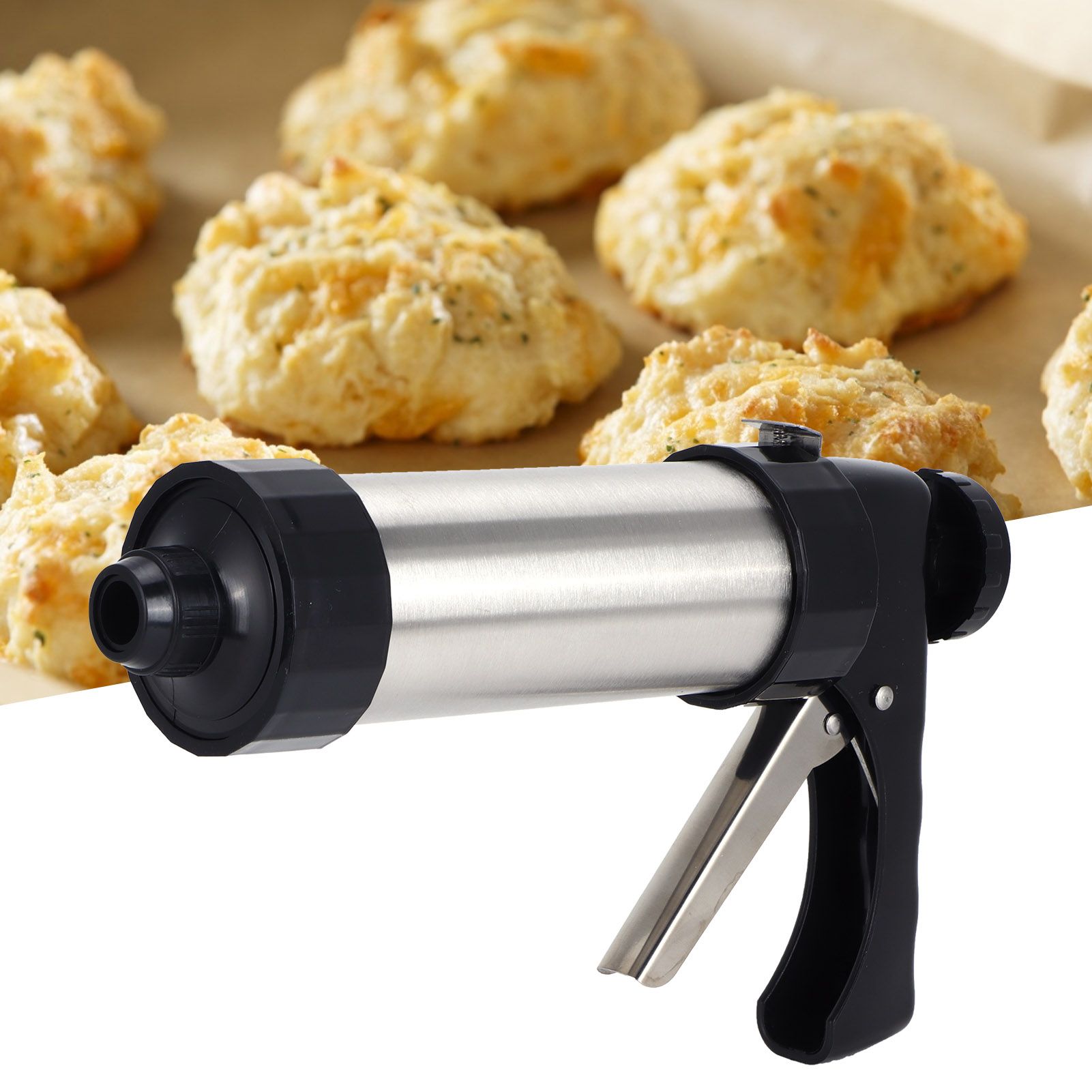 Cookies Biscuits Maker Press Kit Cake Pastry Nozzle Cake Decorating Tools for view 12