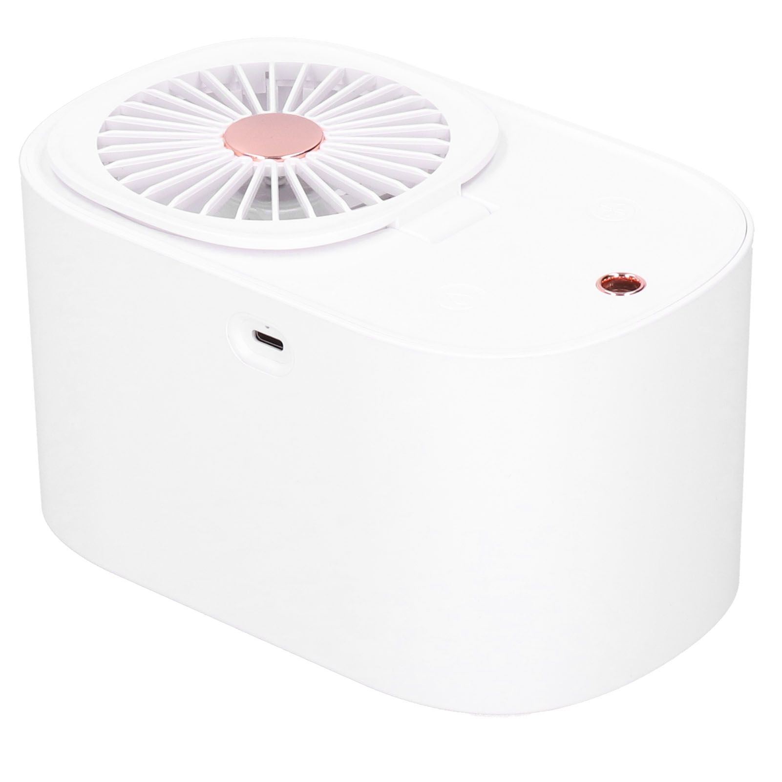 90 Degree Folding Electric Fan 2 in1 Portable Humidifying Electric Fan for view 3
