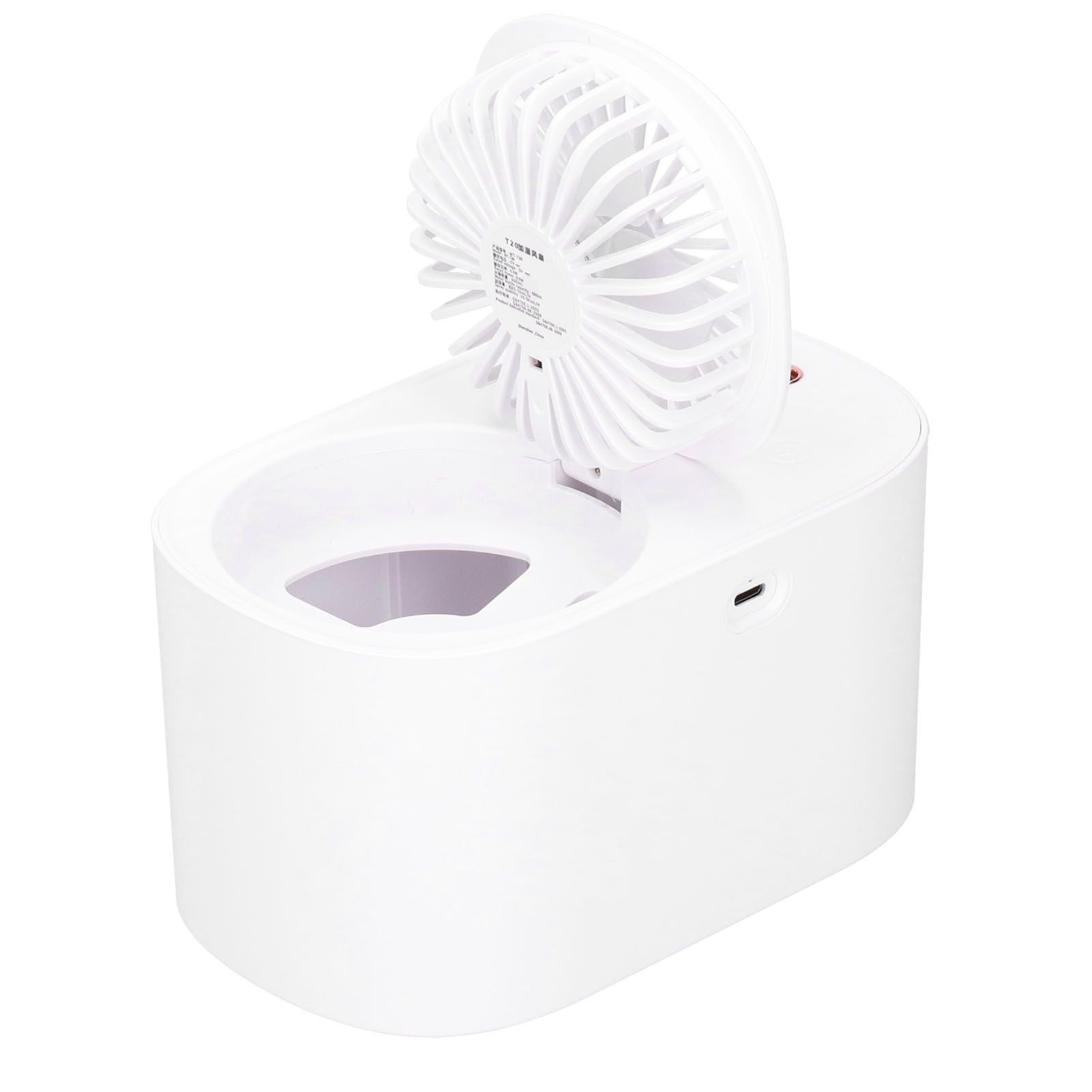 90 Degree Folding Electric Fan 2 in1 Portable Humidifying Electric Fan for view 7
