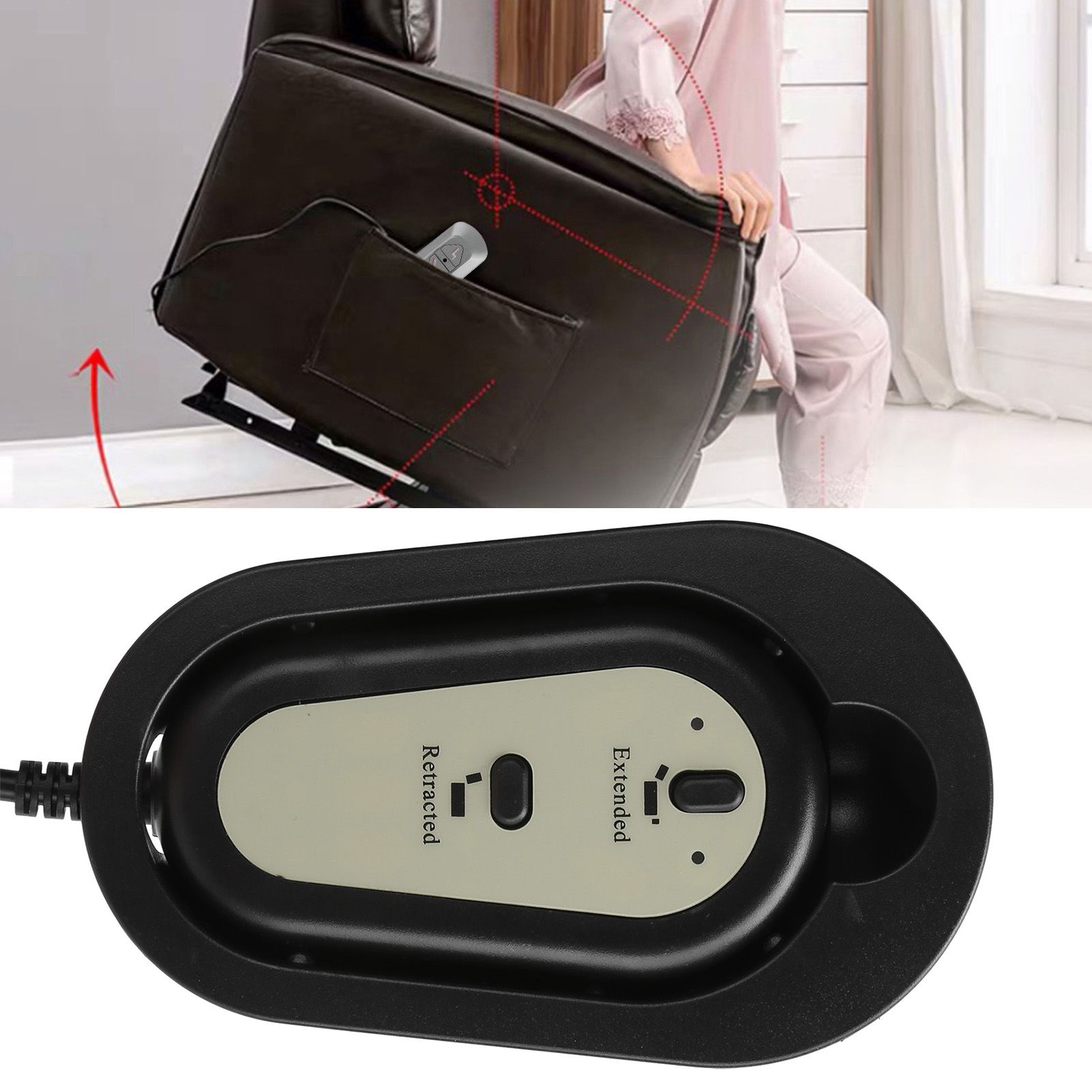 Electric Recliner Controller Sofa Lift 2 Button Hand Switch Controller 5 Pin view 12