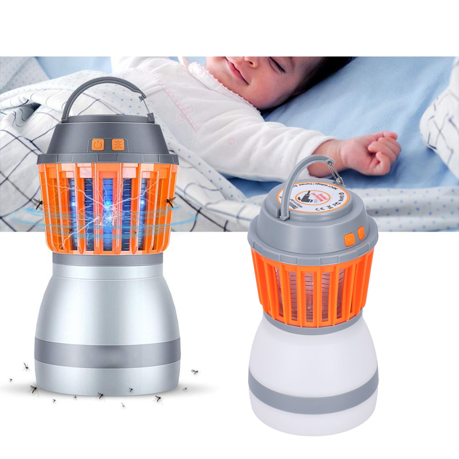 Mosquito Killer Lamp Portable IP67 Waterproof Insect Repeller for Outdoor view 12