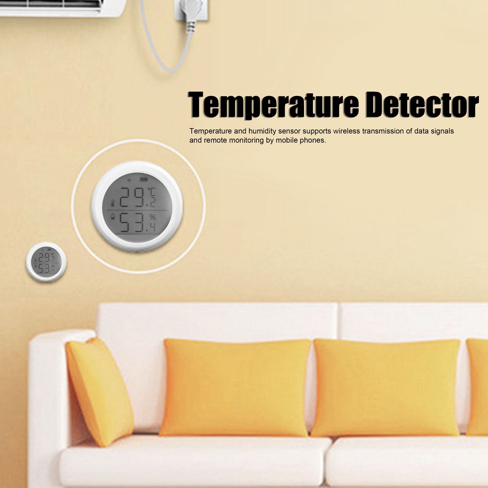 Temperature Humidity Sensor Detector Zigbee Wireless System Thermometer Hygrometer view 15
