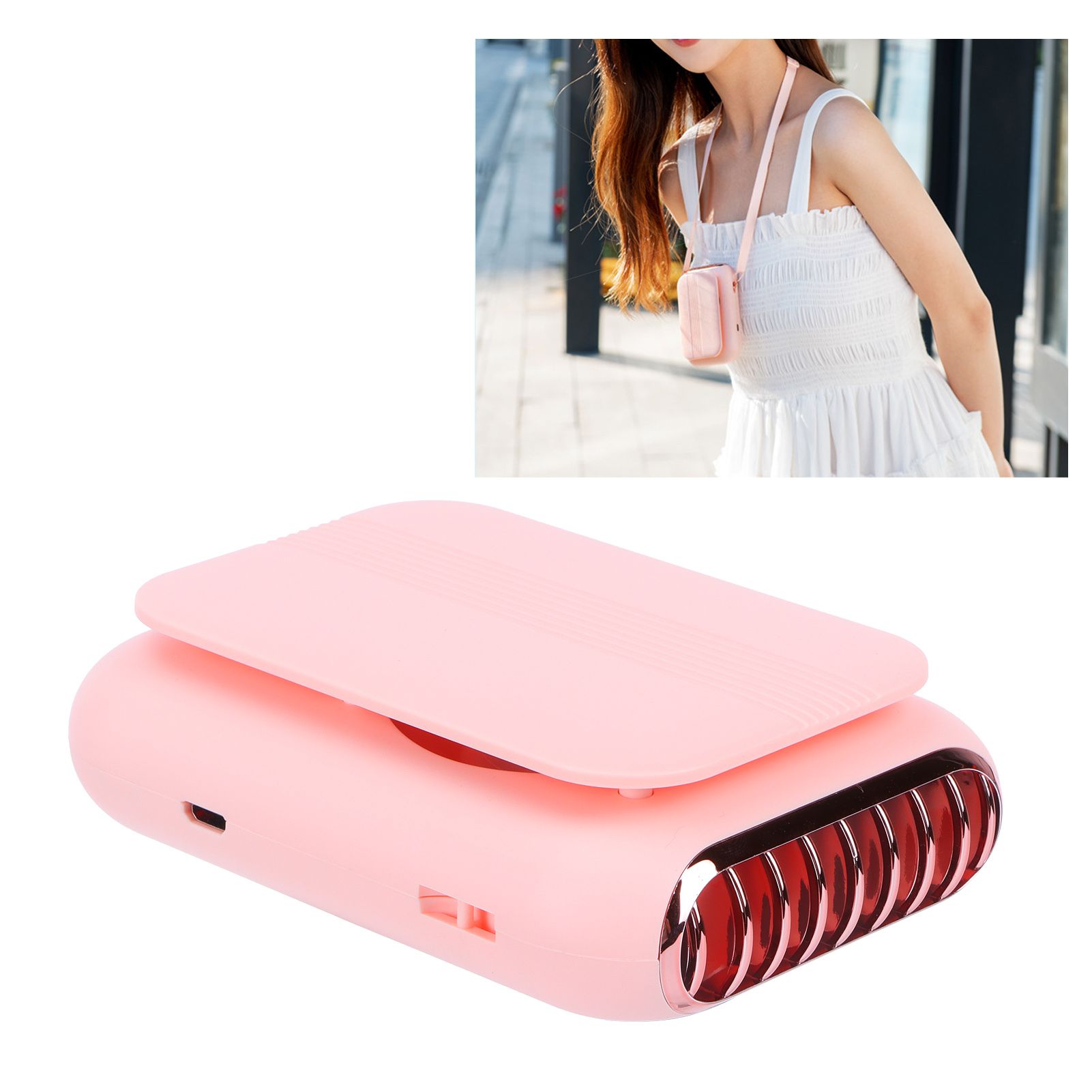 USB Charging Silent Neck Fan Portable Handheld Electric Fan for Outdoor view 11
