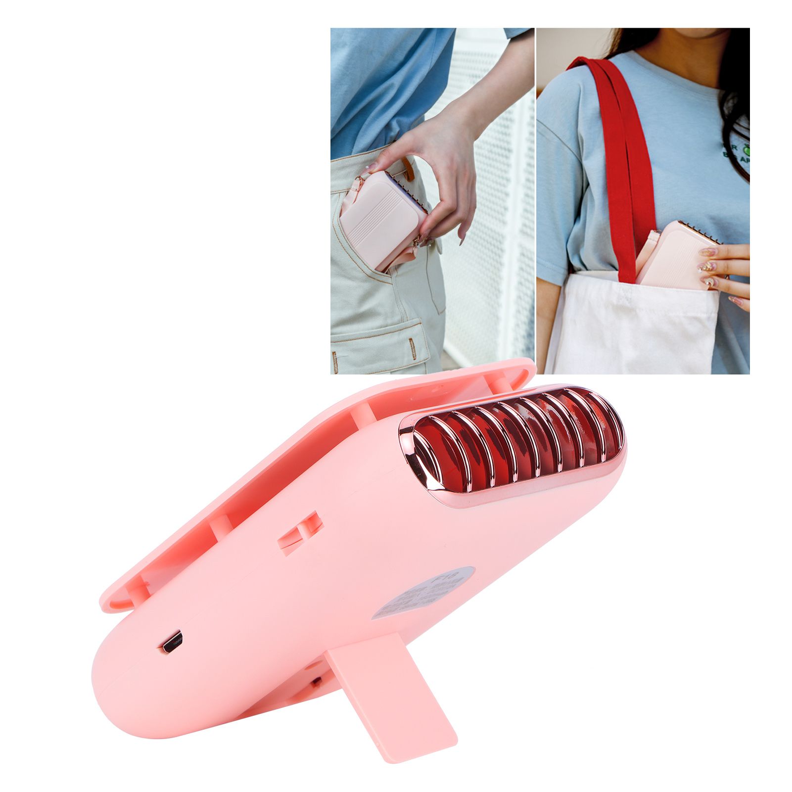USB Charging Silent Neck Fan Portable Handheld Electric Fan for Outdoor view 12