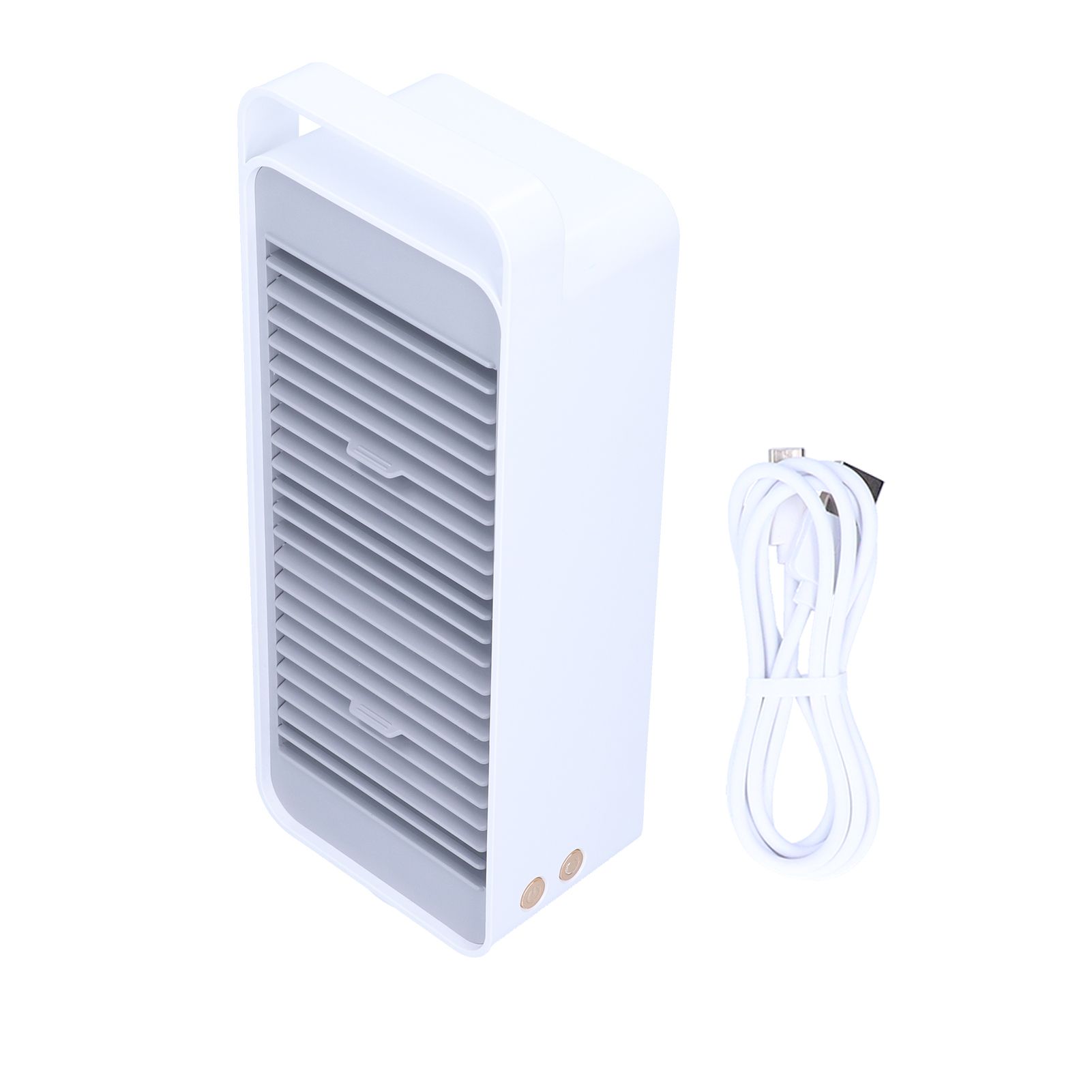 Double Fan Blade Rotating Fan USB Charging Desktop Electric Fan for Office
