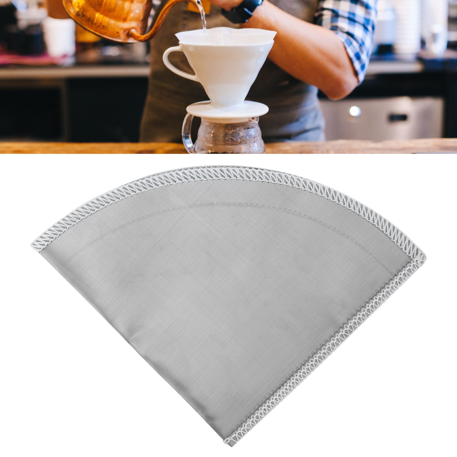 Reusable Pour Over Coffee Filter Stainless Steel Mesh Cone Coffee Filter 1‑2 Cup view 12