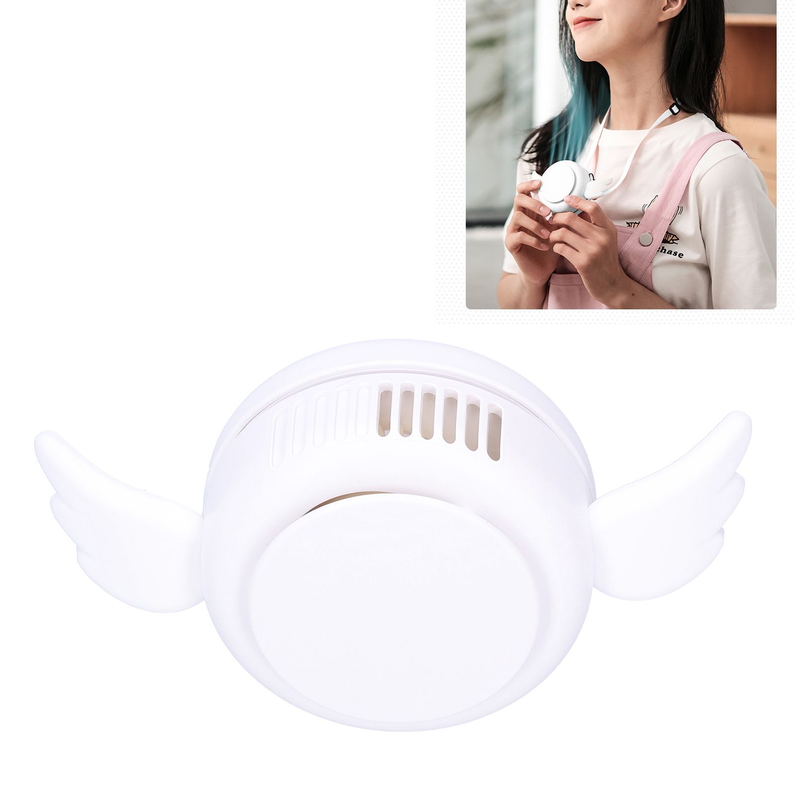 Adjustable USB Charging Electric Fan Portable Hanging Neck No‑Blade Electric view 12