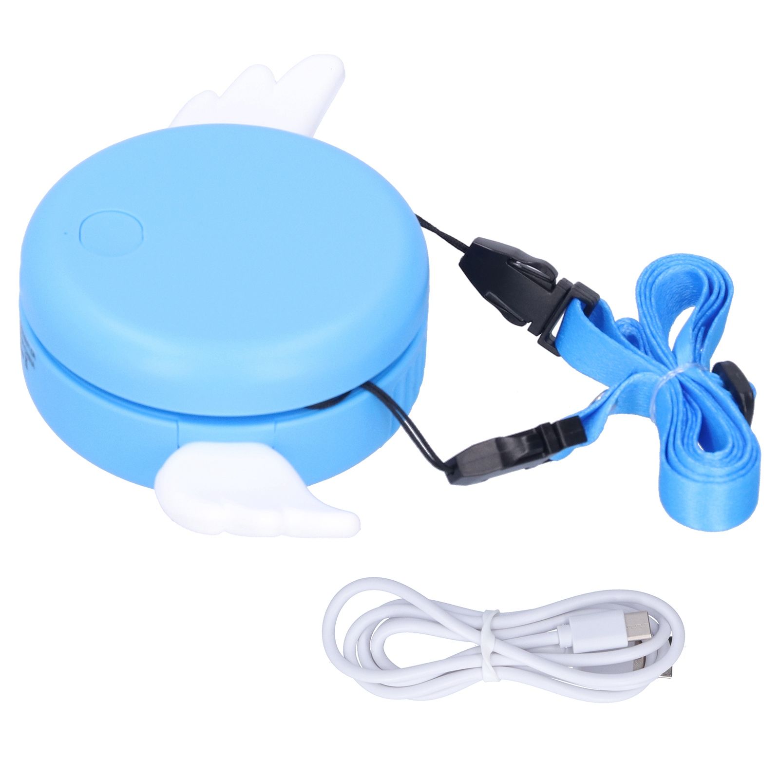 Adjustable USB Charging Electric Fan Portable Hanging Neck No‑Blade Electric