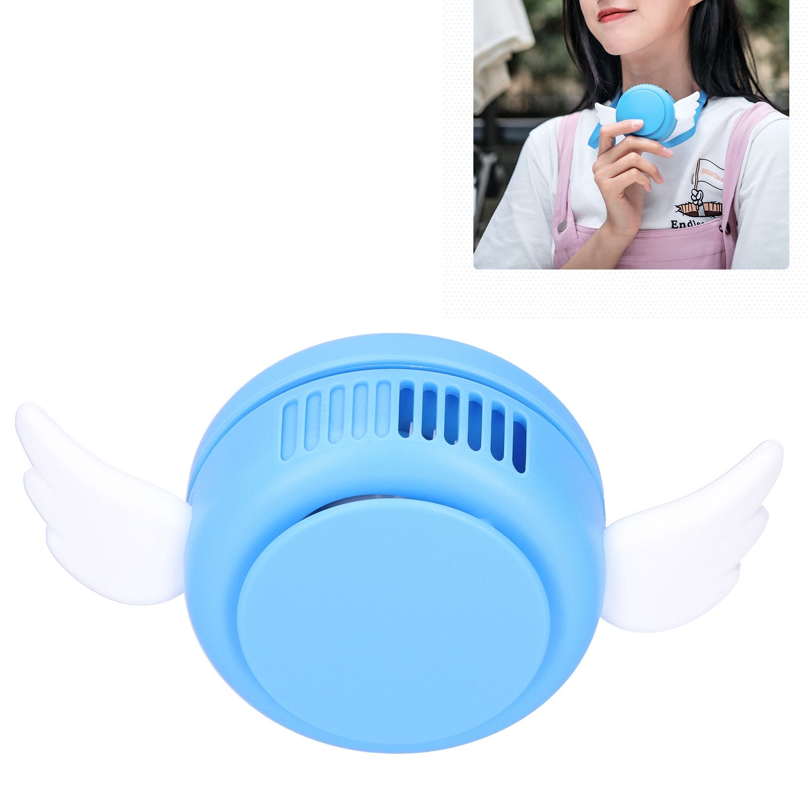 Adjustable USB Charging Electric Fan Portable Hanging Neck No‑Blade Electric view 12
