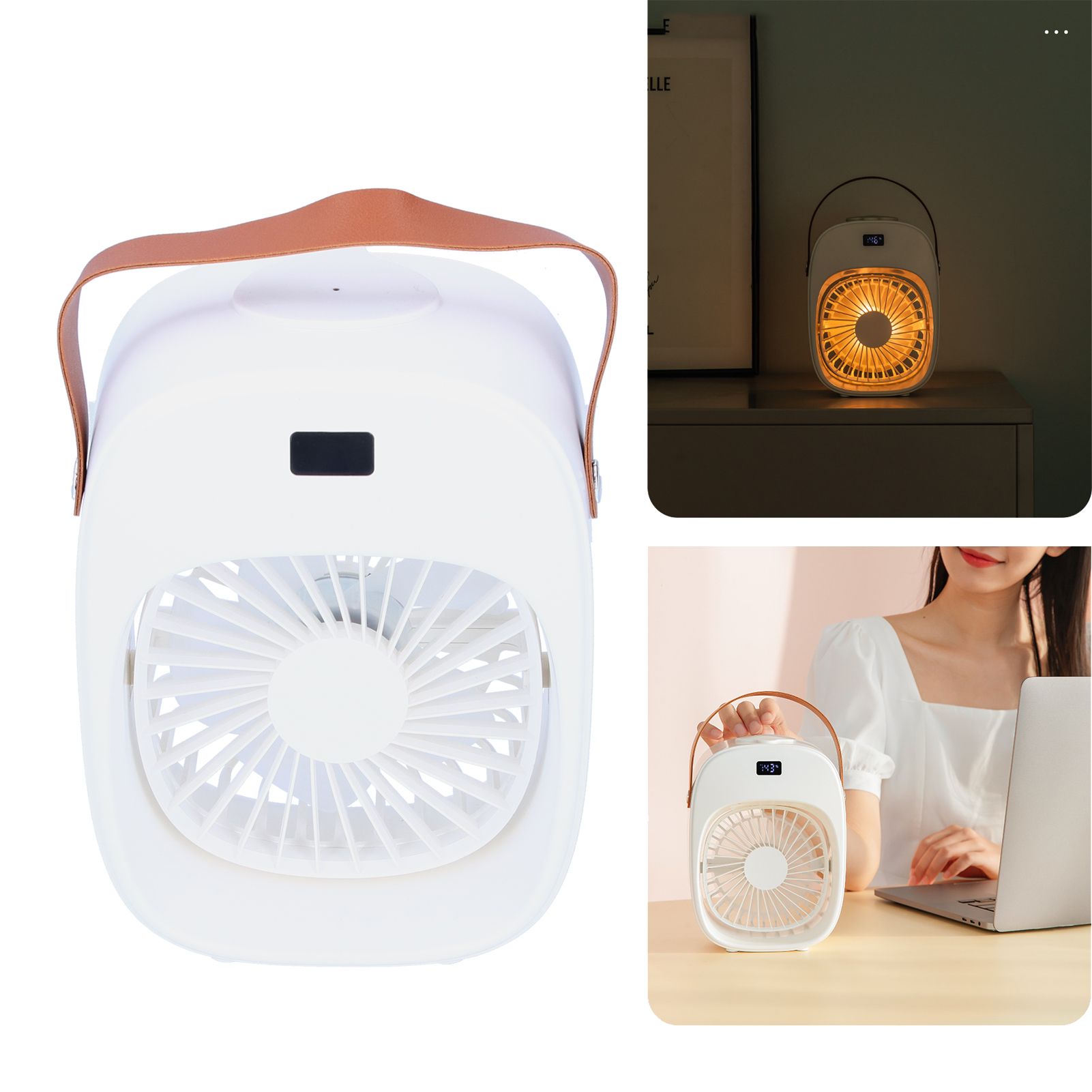 Adjustable Electric Fan Portable Spray Humidification Electric Fan for Home view 11