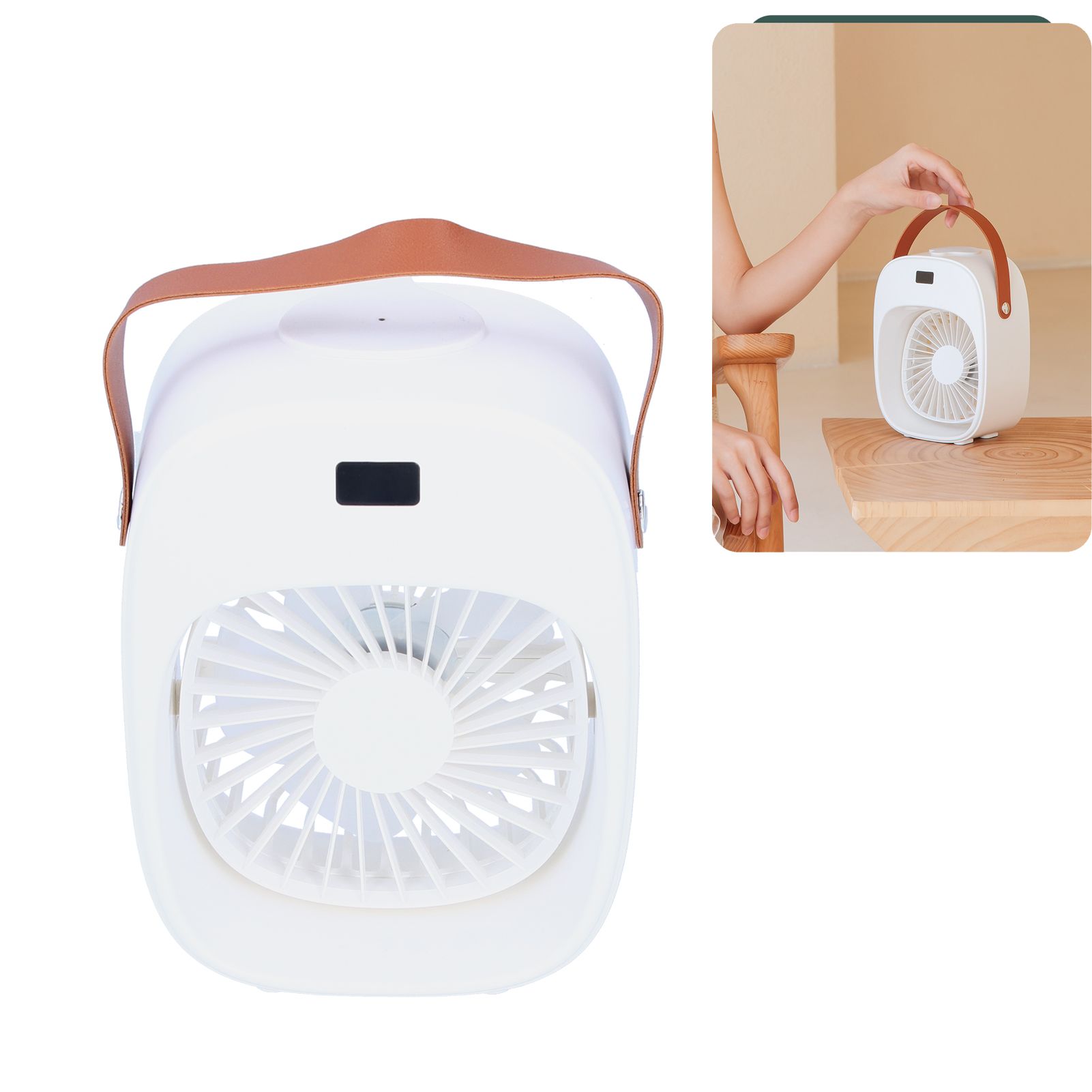 Adjustable Electric Fan Portable Spray Humidification Electric Fan for Home view 12