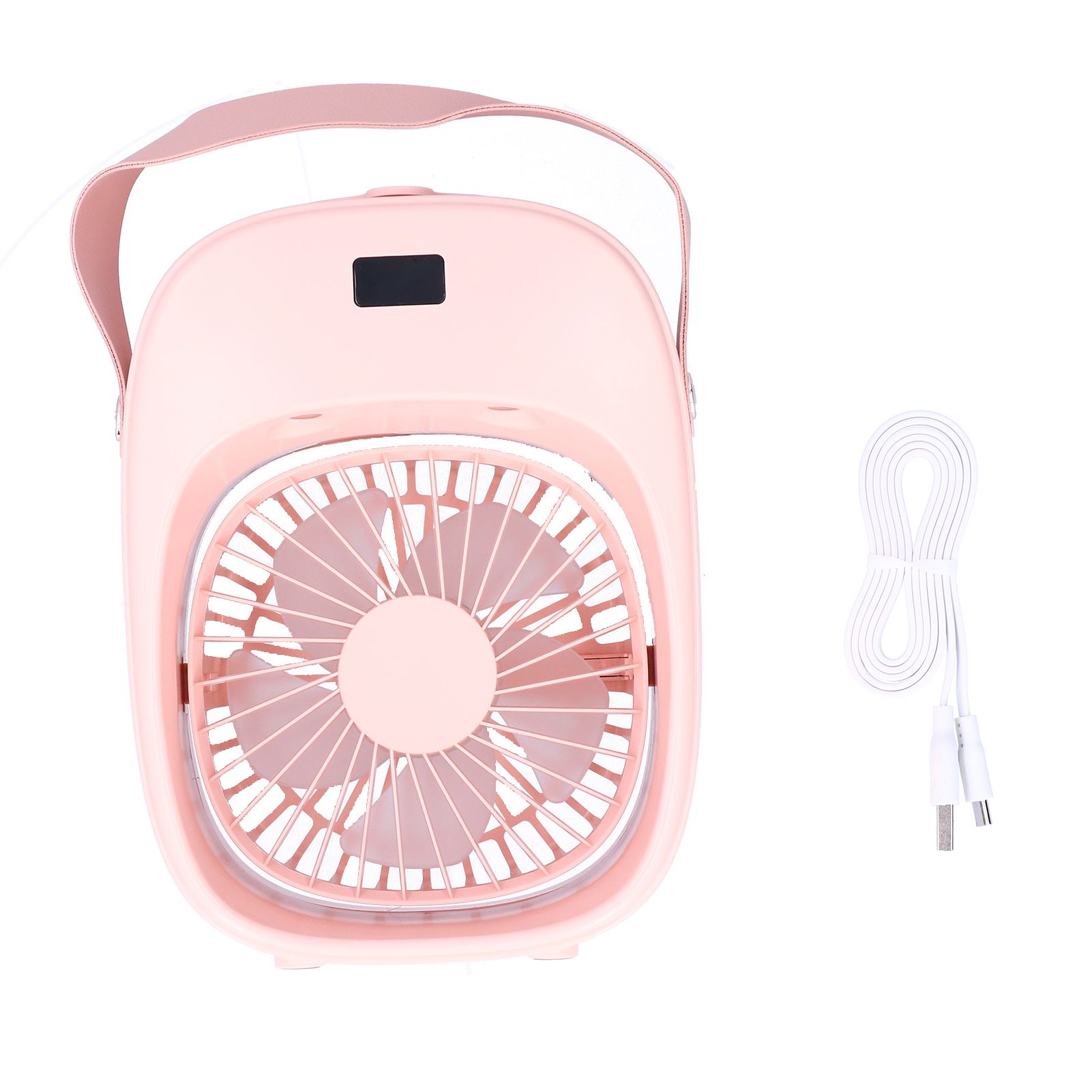 Adjustable Electric Fan Portable Spray Humidification Electric Fan for Home