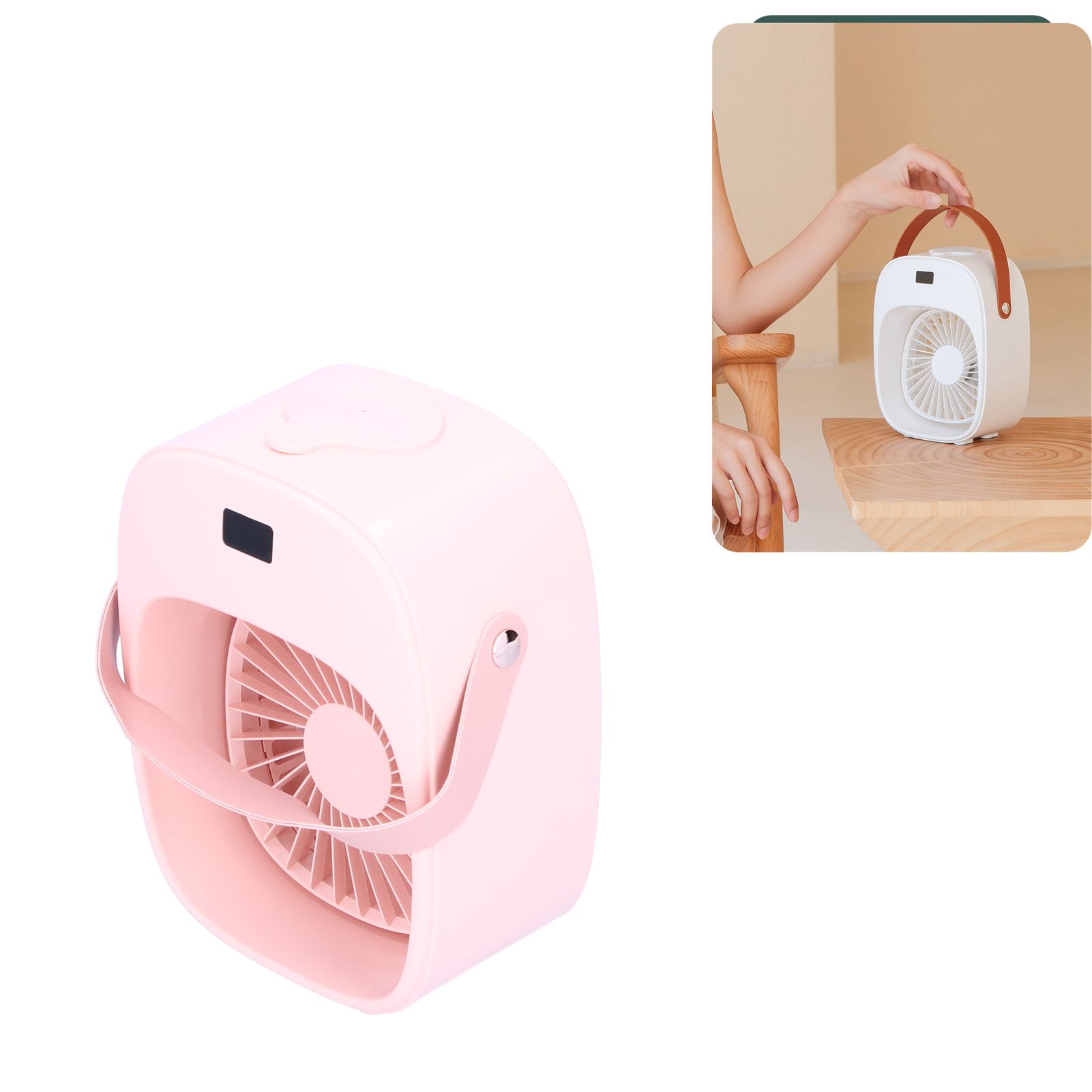 Adjustable Electric Fan Portable Spray Humidification Electric Fan for Home view 11