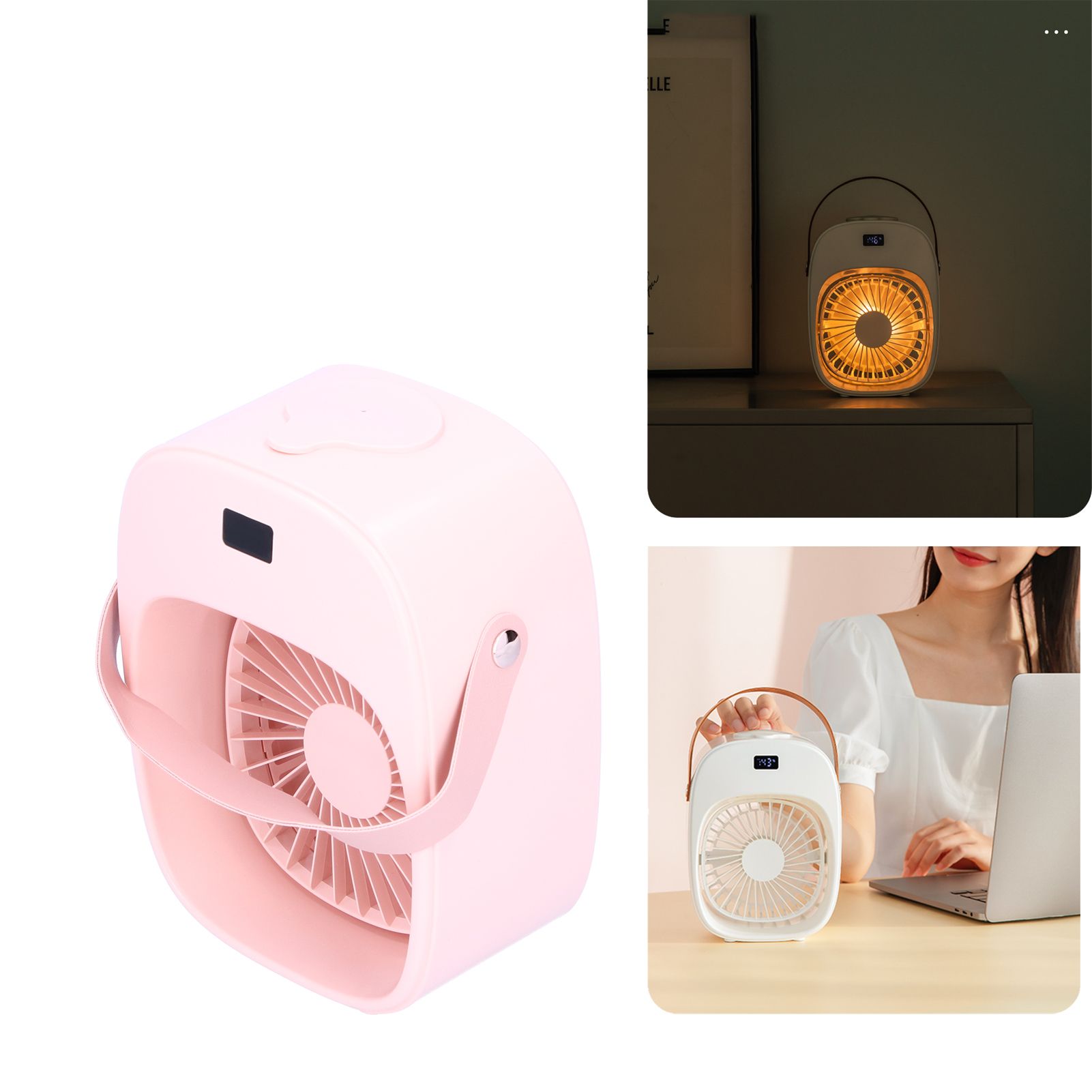 Adjustable Electric Fan Portable Spray Humidification Electric Fan for Home view 12