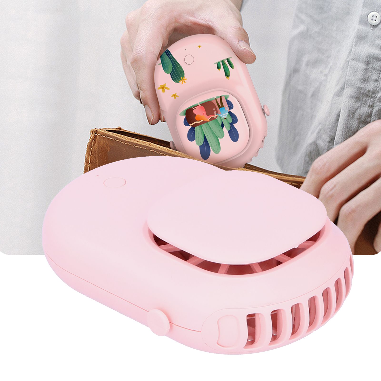 Neck Hanging Fan Mini Small Portable Silent Handheld Electric Fan for Home view 11