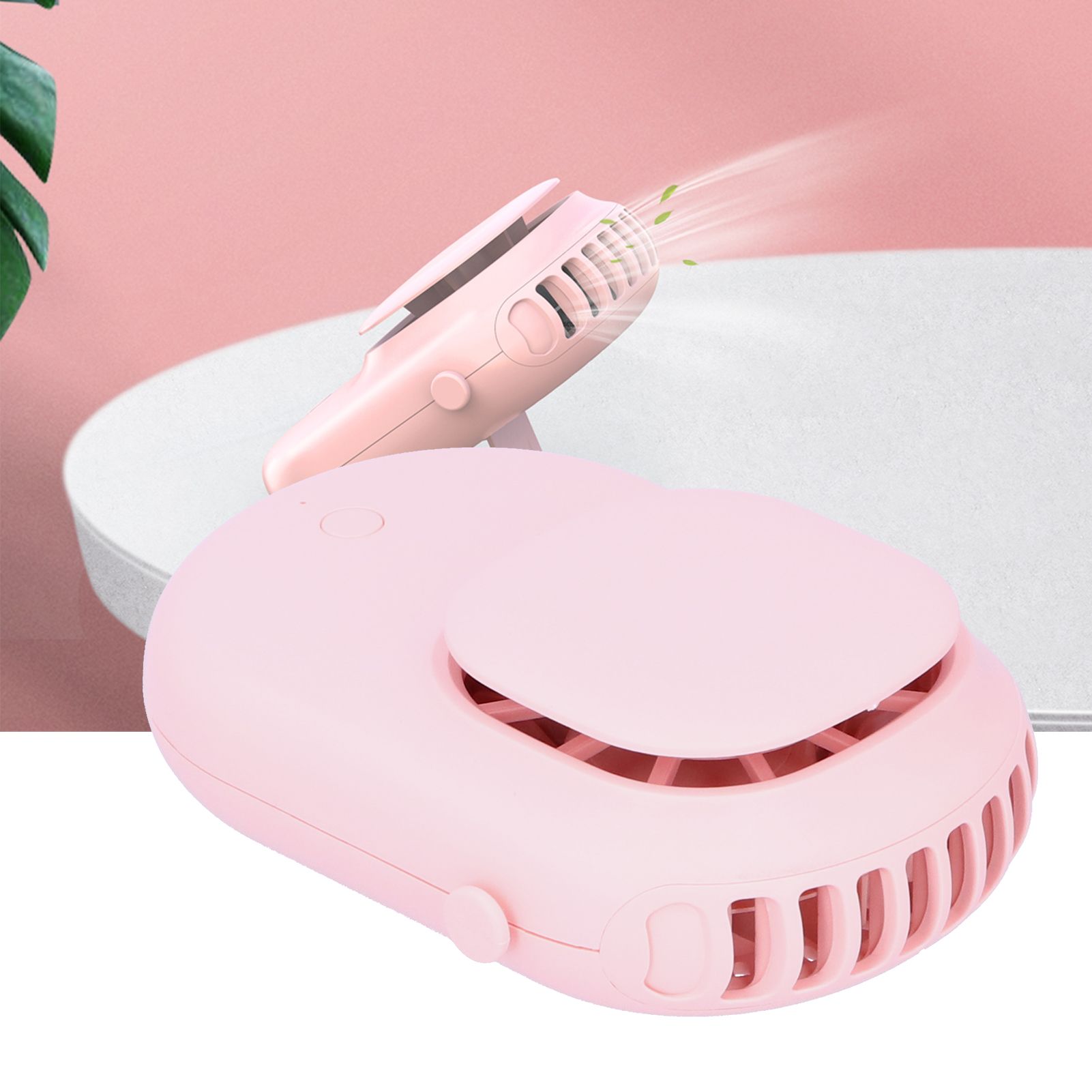 Neck Hanging Fan Mini Small Portable Silent Handheld Electric Fan for Home view 12