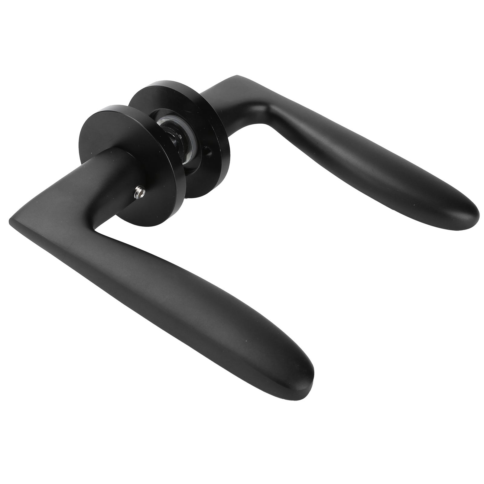 Entry Door Handle Lock Locking Lever Handle Set Reversible for Right Left view 3