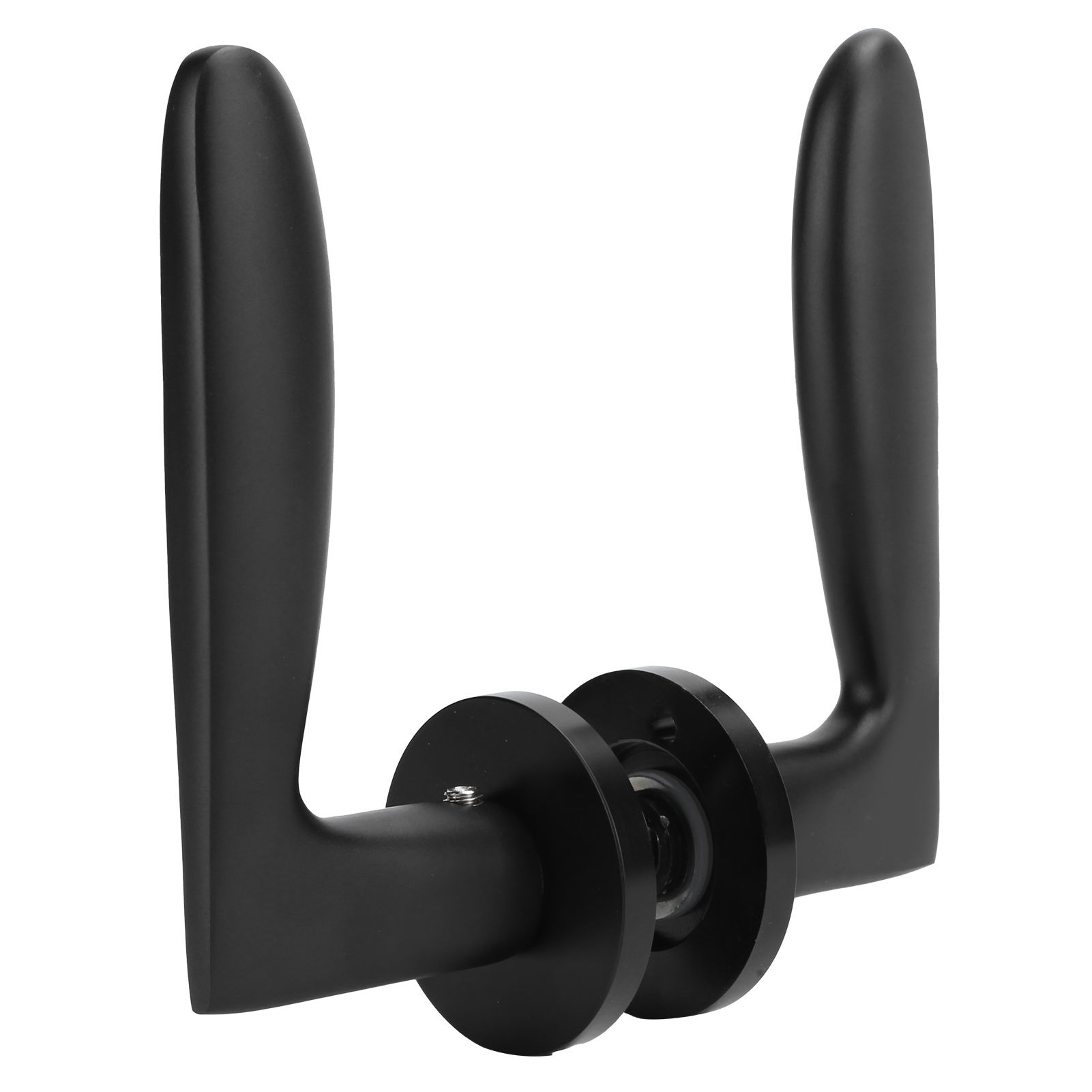 Entry Door Handle Lock Locking Lever Handle Set Reversible for Right Left view 4