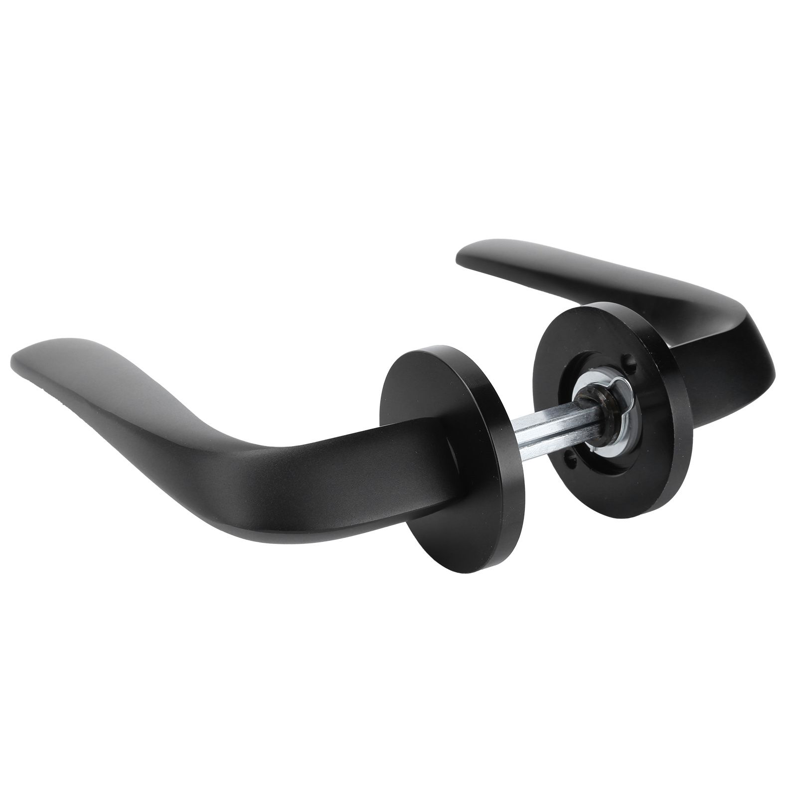 Entry Door Handle Lock Locking Lever Handle Set Reversible for Right Left view 8