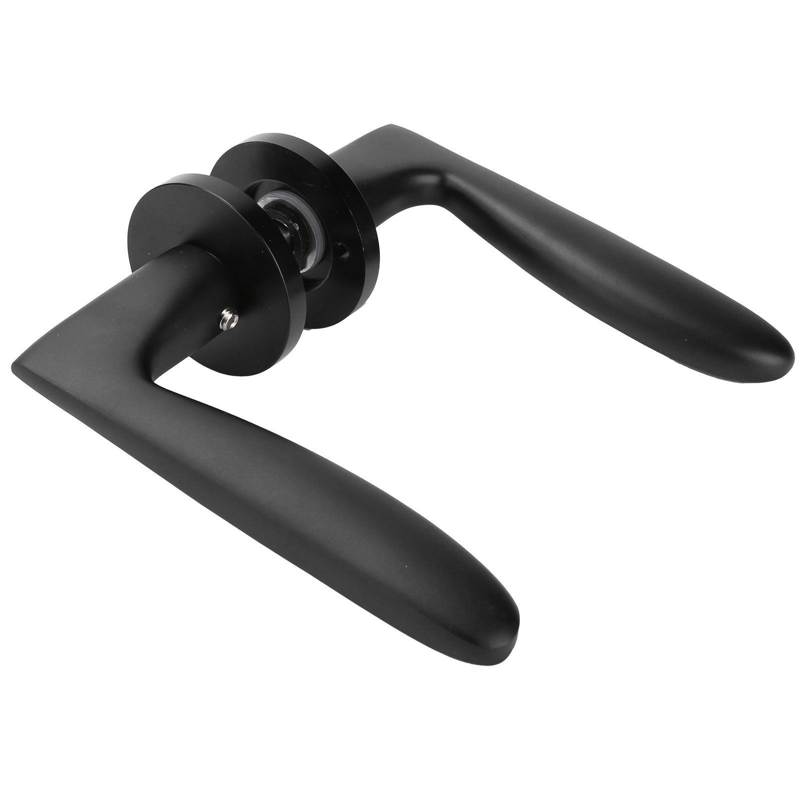 Entry Door Handle Lock Locking Lever Handle Set Reversible for Right Left view 3